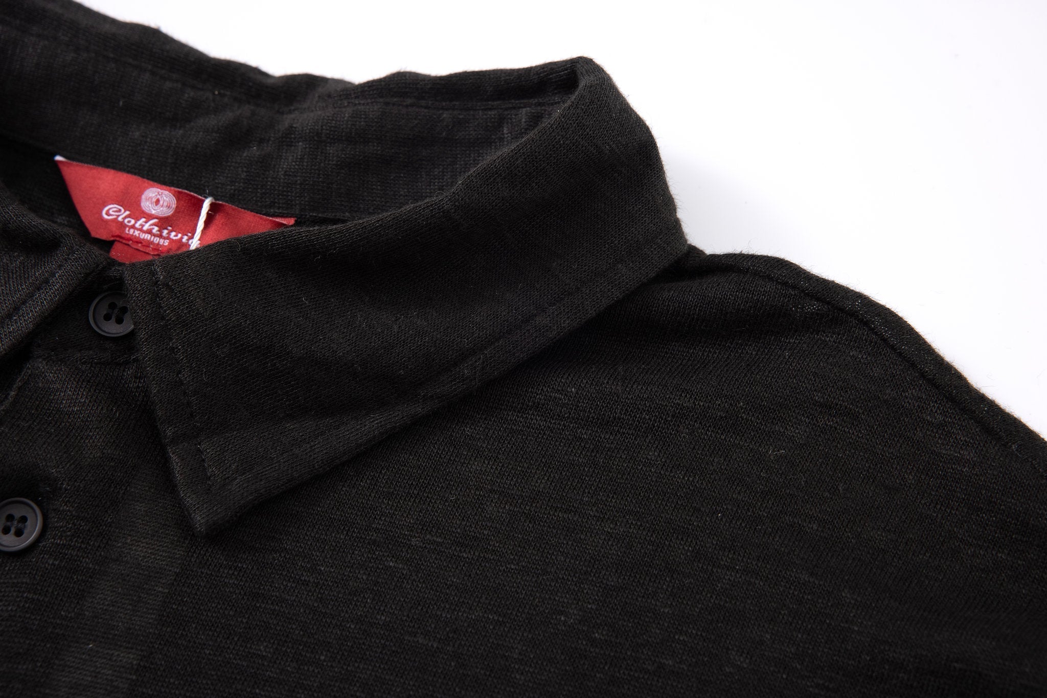 Polo Linen-Black × Chino Short-White — Combo Look