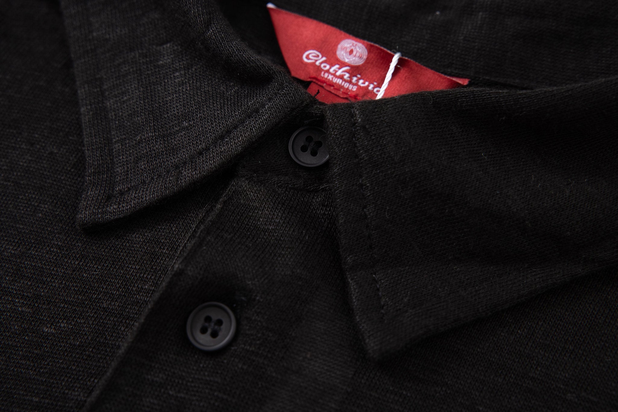 Polo Linen-Black × Chino Short-White — Combo Look