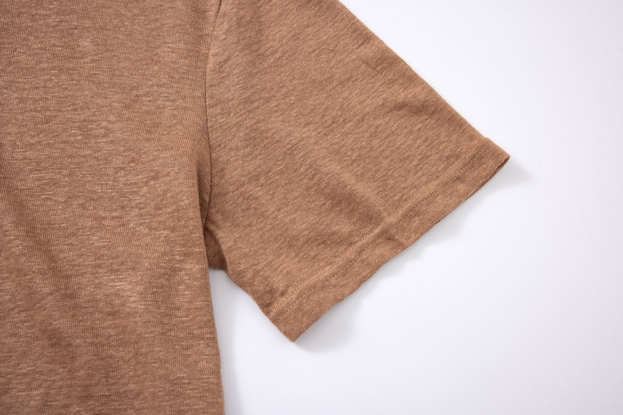 Polo Linen-Brown × Chino Short-Light-Grey — Combo Look