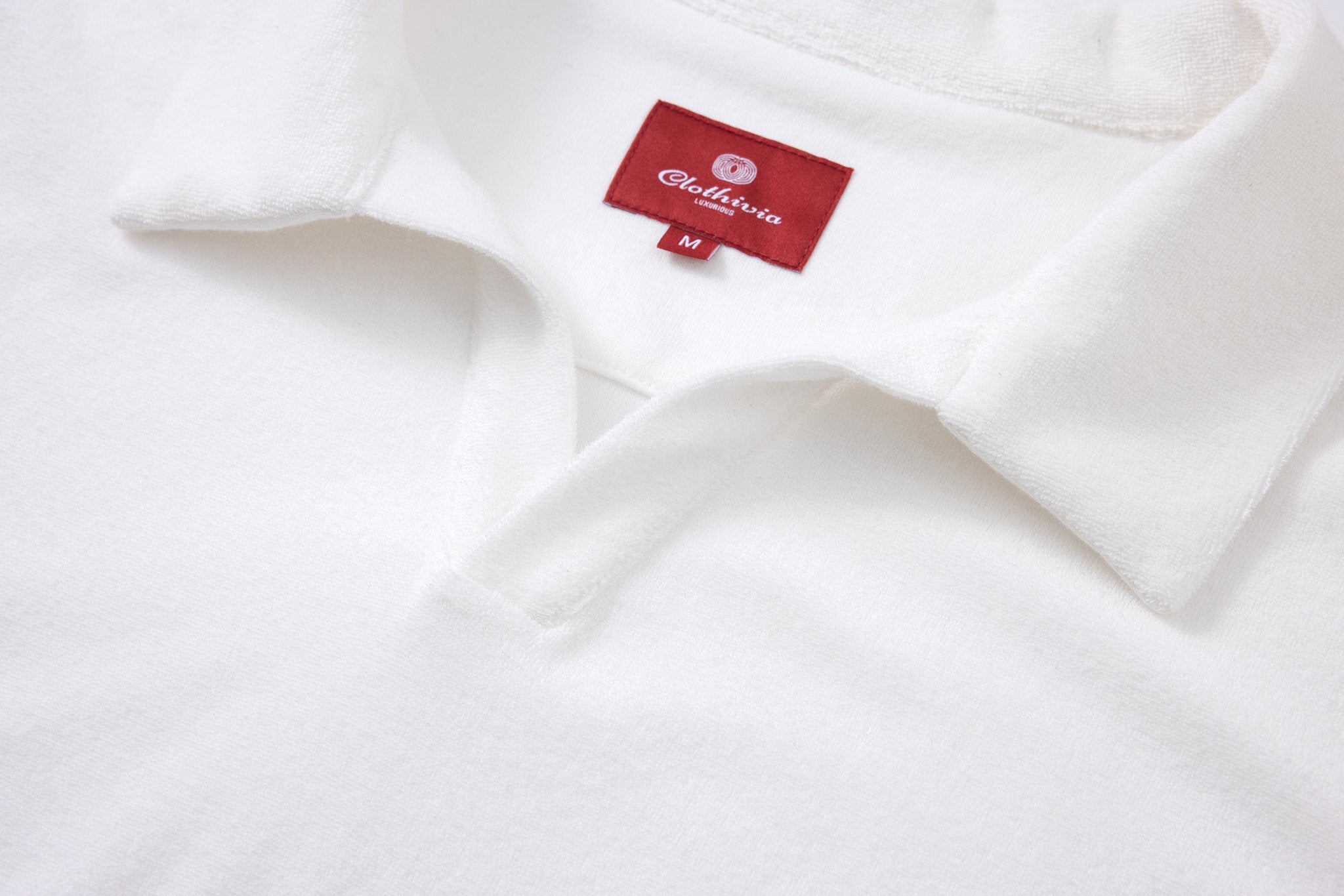 Swimming shorts-Shell-Vibes × Towel Polo-White — Combo Look