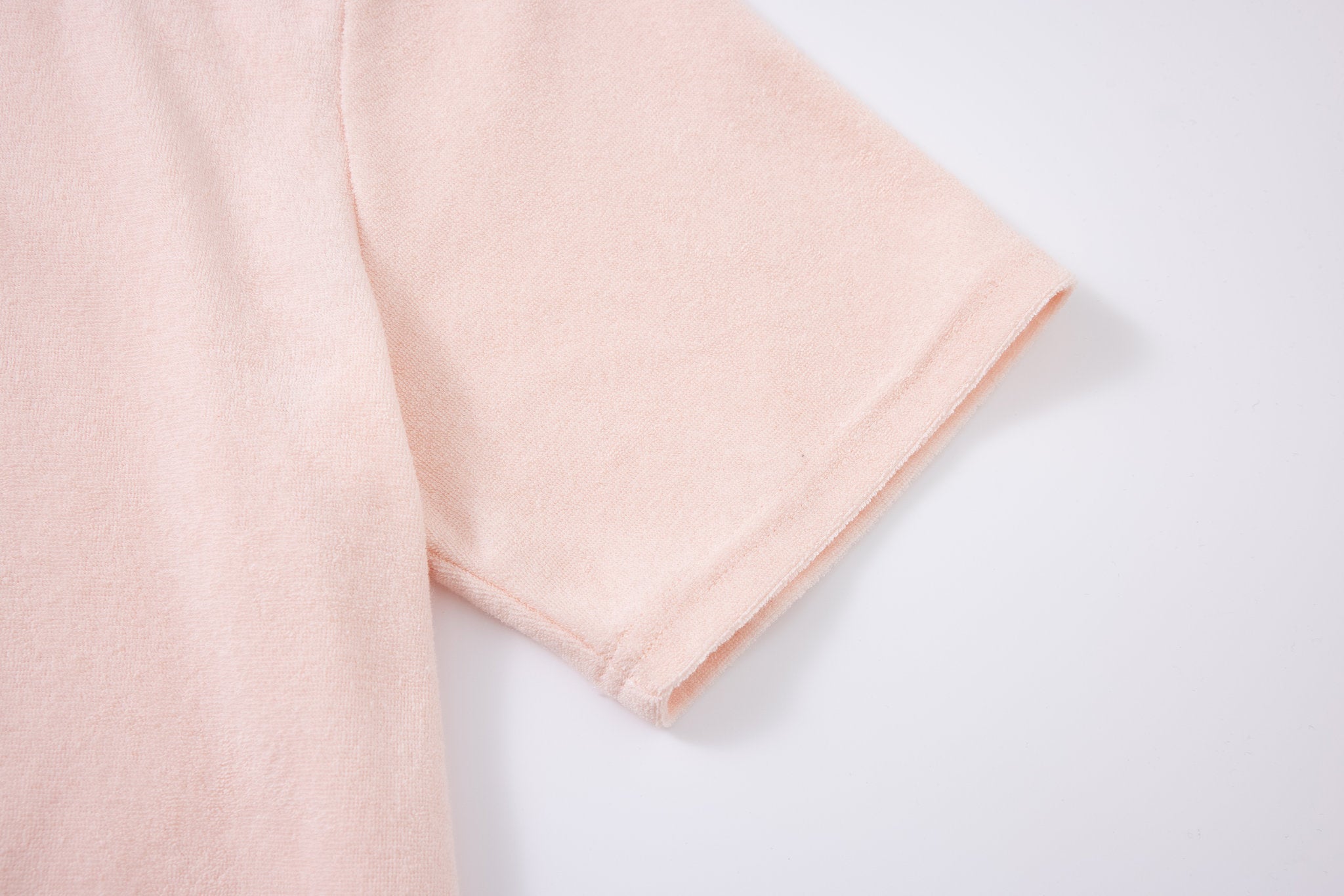 Swimming shorts-Waves-Babyblue × Towel Polo-Pink — Combo Look