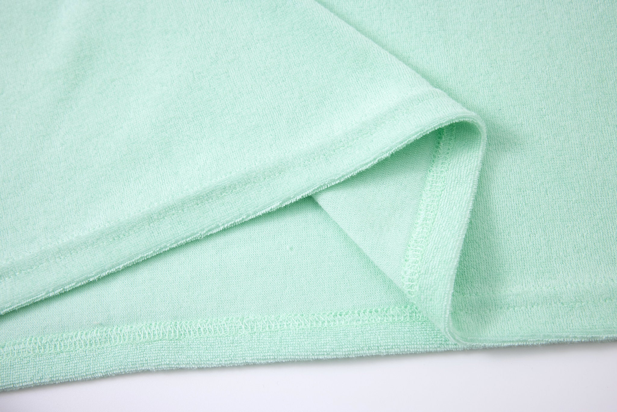 Towel Polo-Mint-Green × Linen Pants-Beige — Combo Look