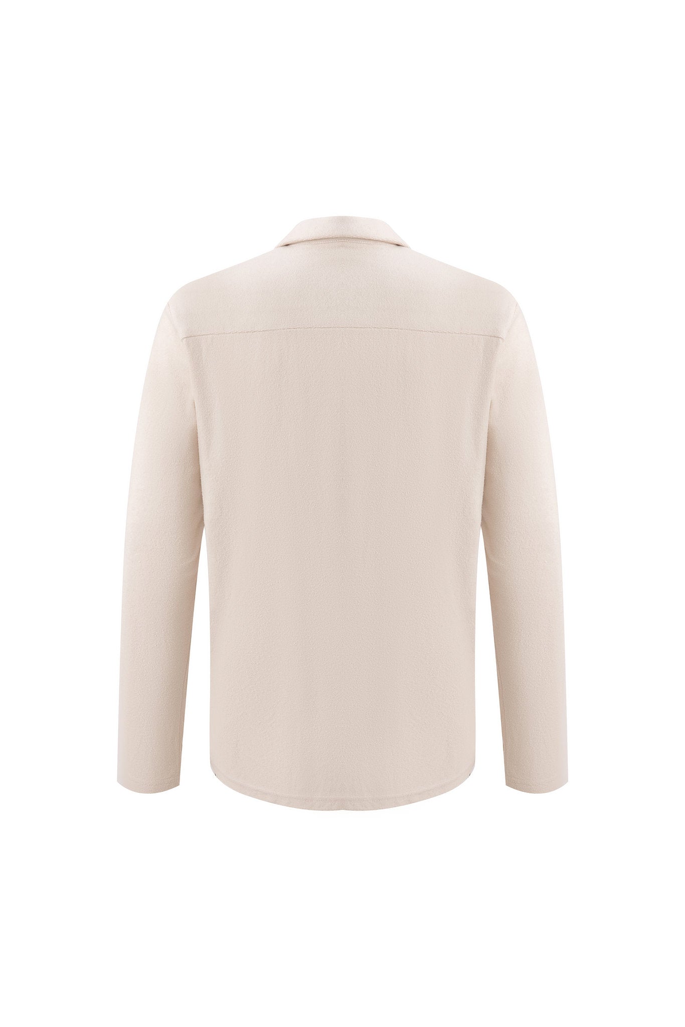 Towel Howell Long Sleeves-Beige × Linen Pants-Beige — Combo Look