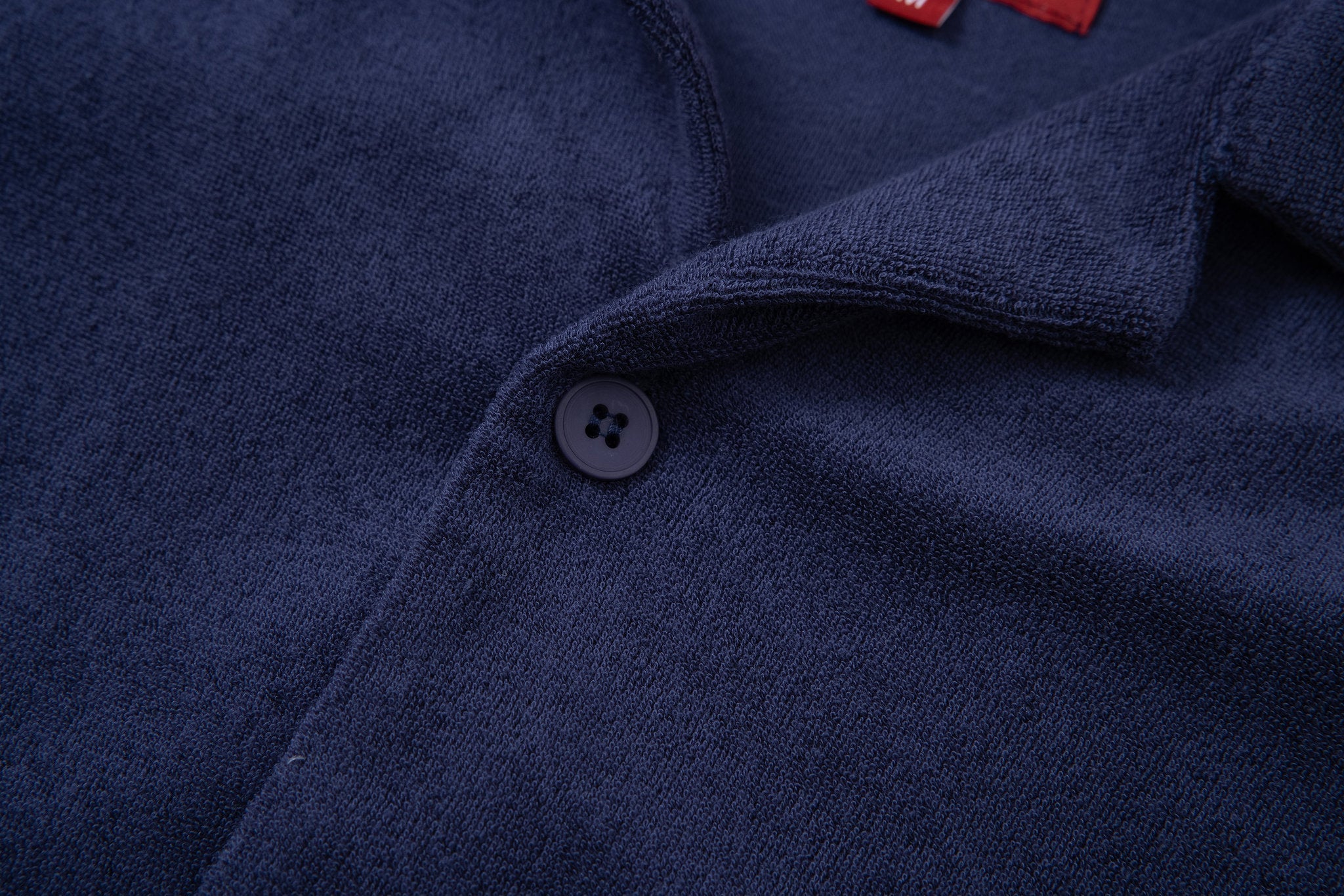 Towel Howell Long Sleeves-Navy × Linen Pants-Beige — Combo Look