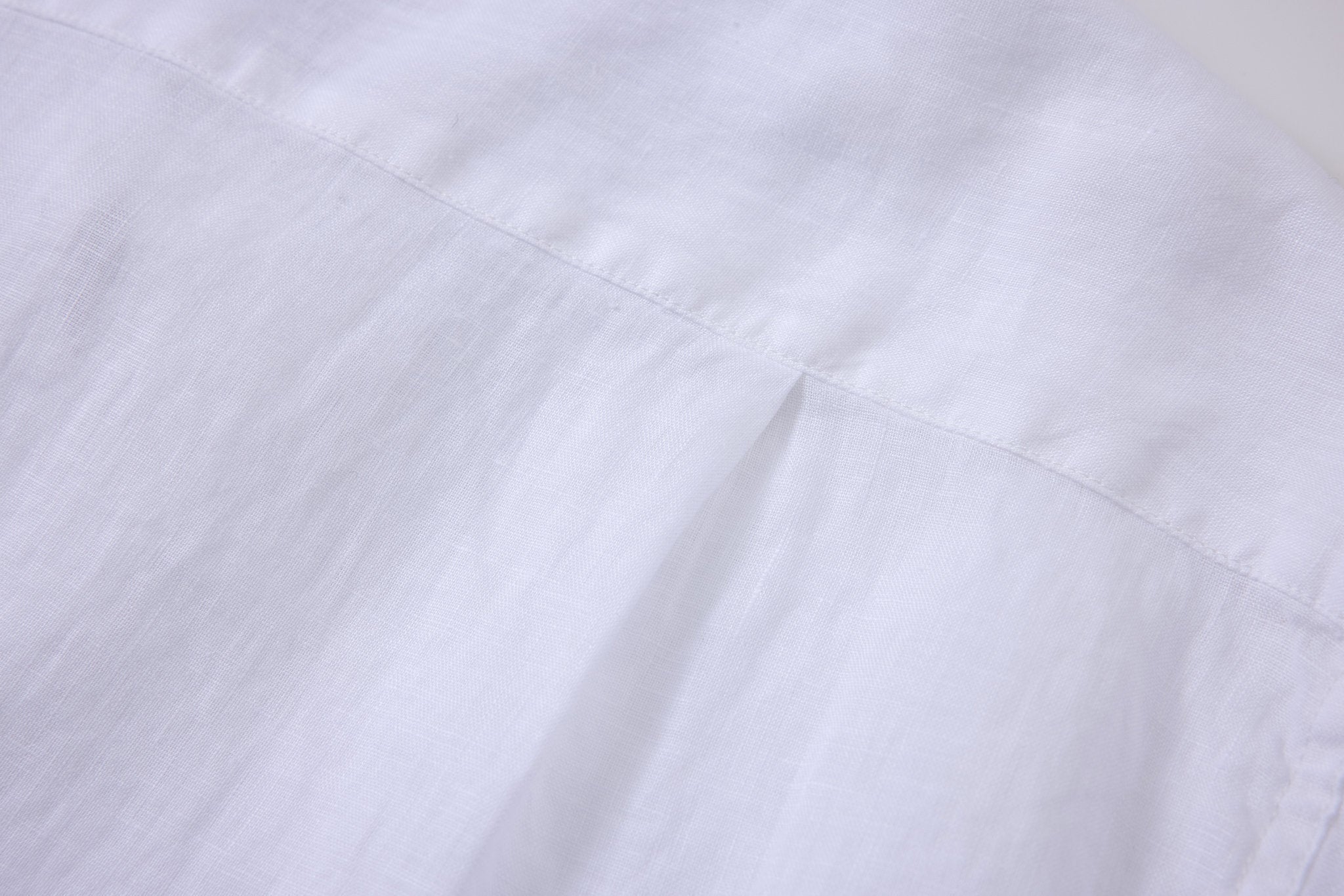 Linen Short Sleeves-White × Linen Pants-Ivory — Combo Look