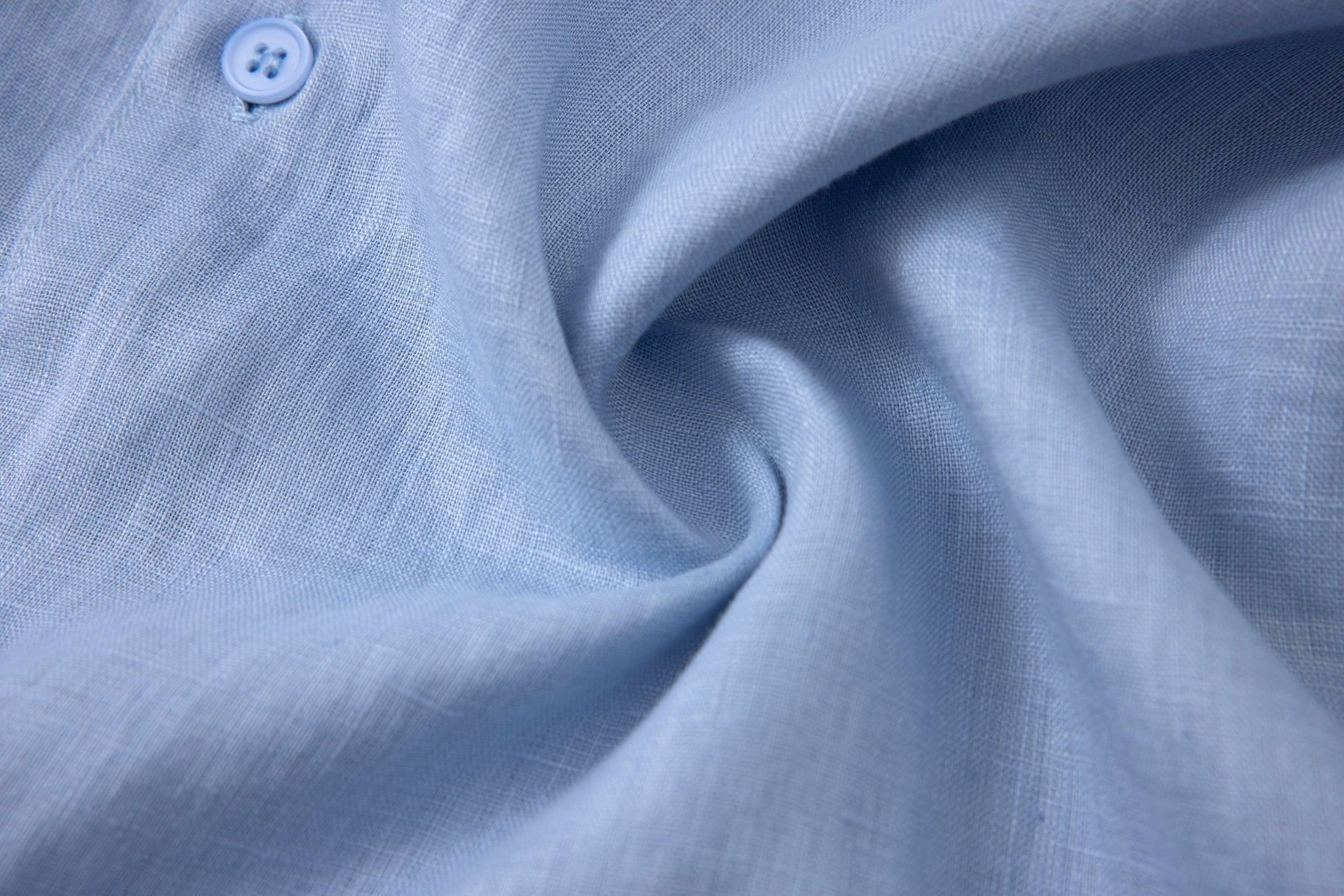 Linen Short Sleeves-Ocean-Blue × Linen Pants-Beige — Combo Look