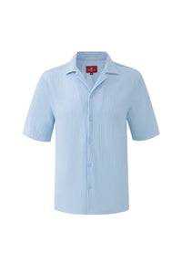 Textured T-shirt-Baby-Blue