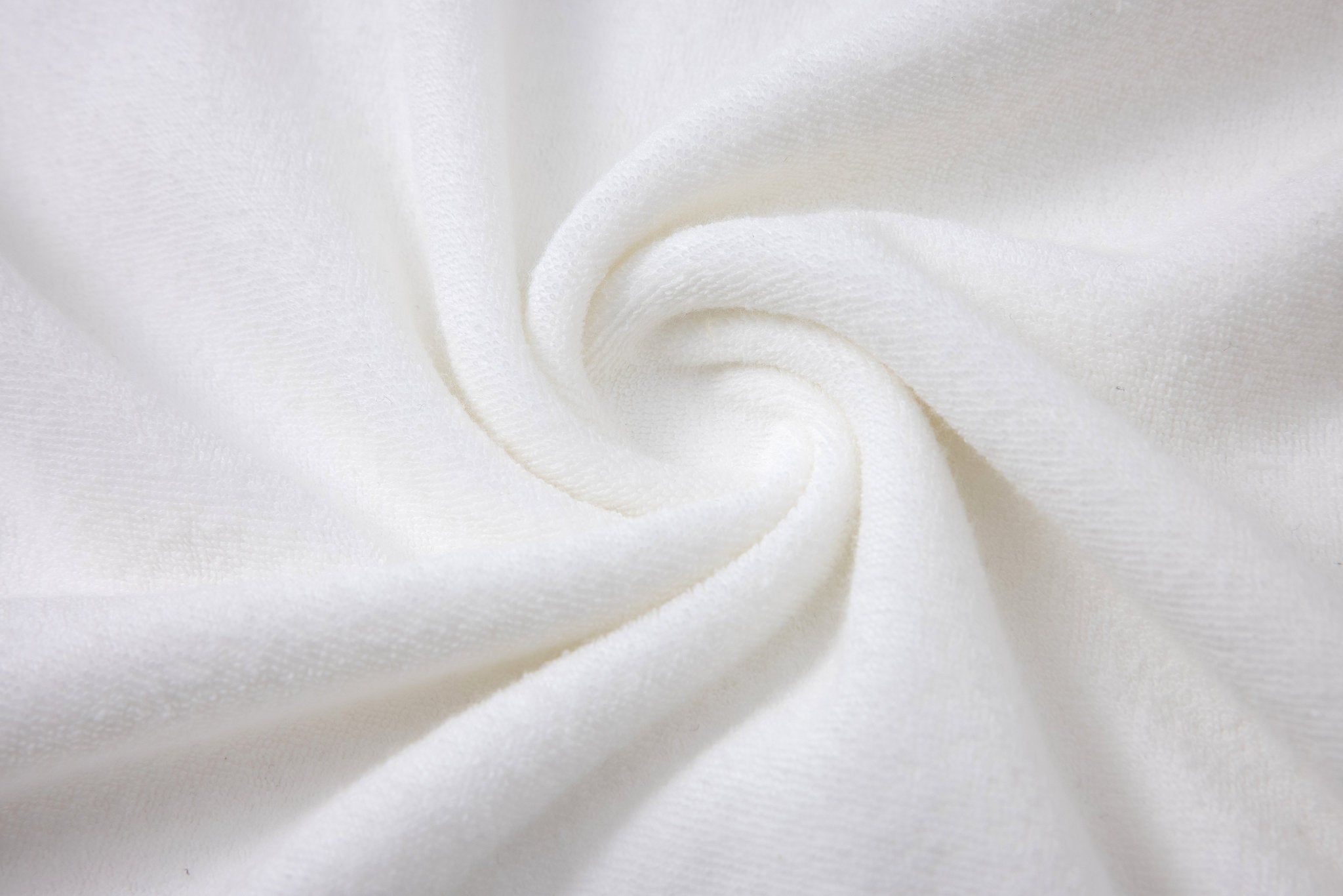 Towel Hoodie-White × Linen Pants-Beige — Combo Look