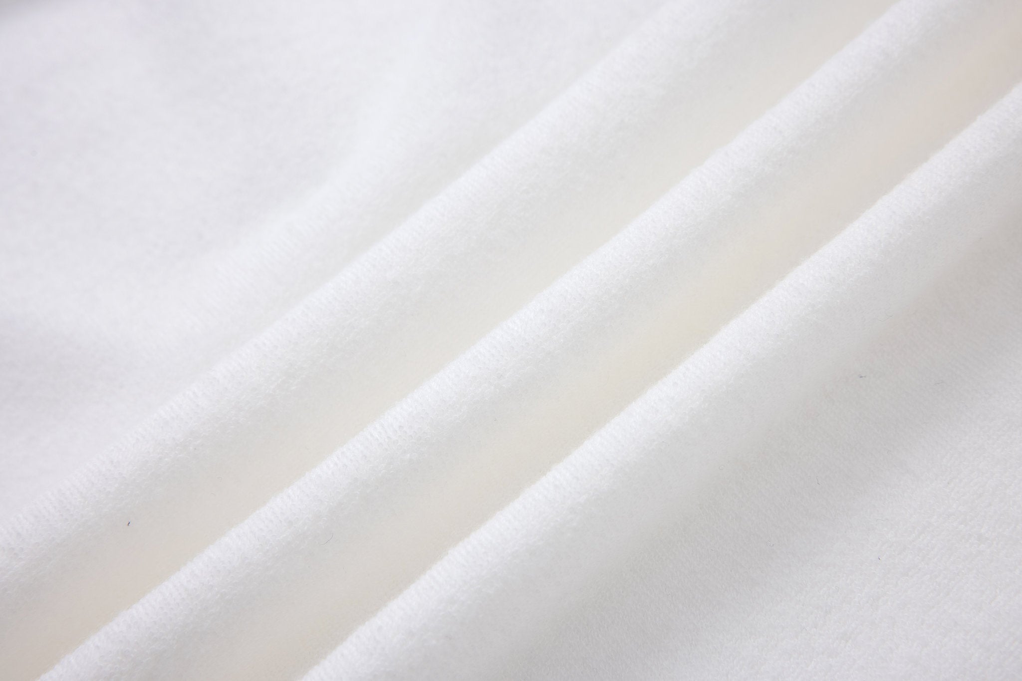 Towel Hoodie-White × Linen Pants-Beige — Combo Look
