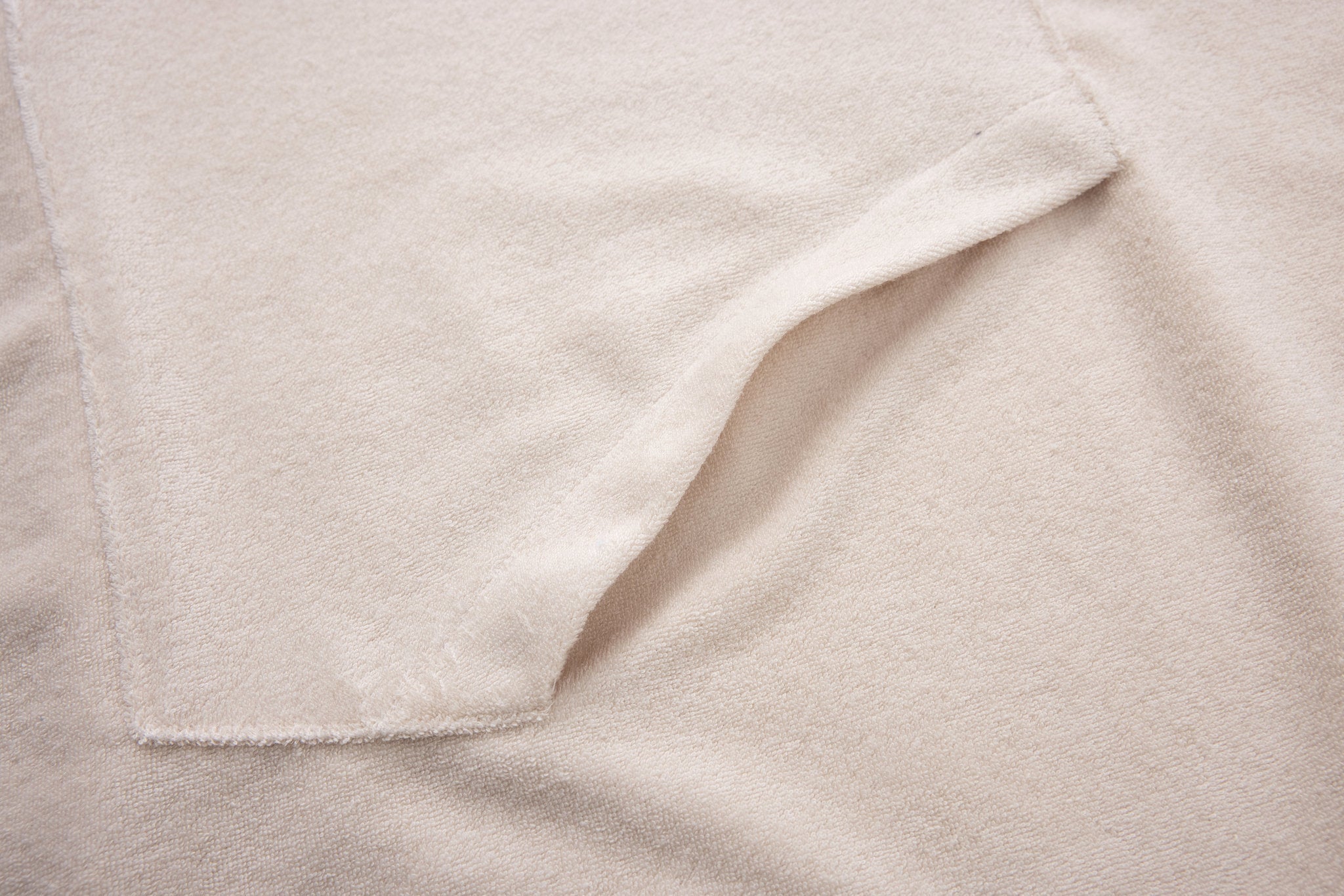 premium swimming shorts-Mist-Gray × Towel Hoodie-Beige — Combo Look