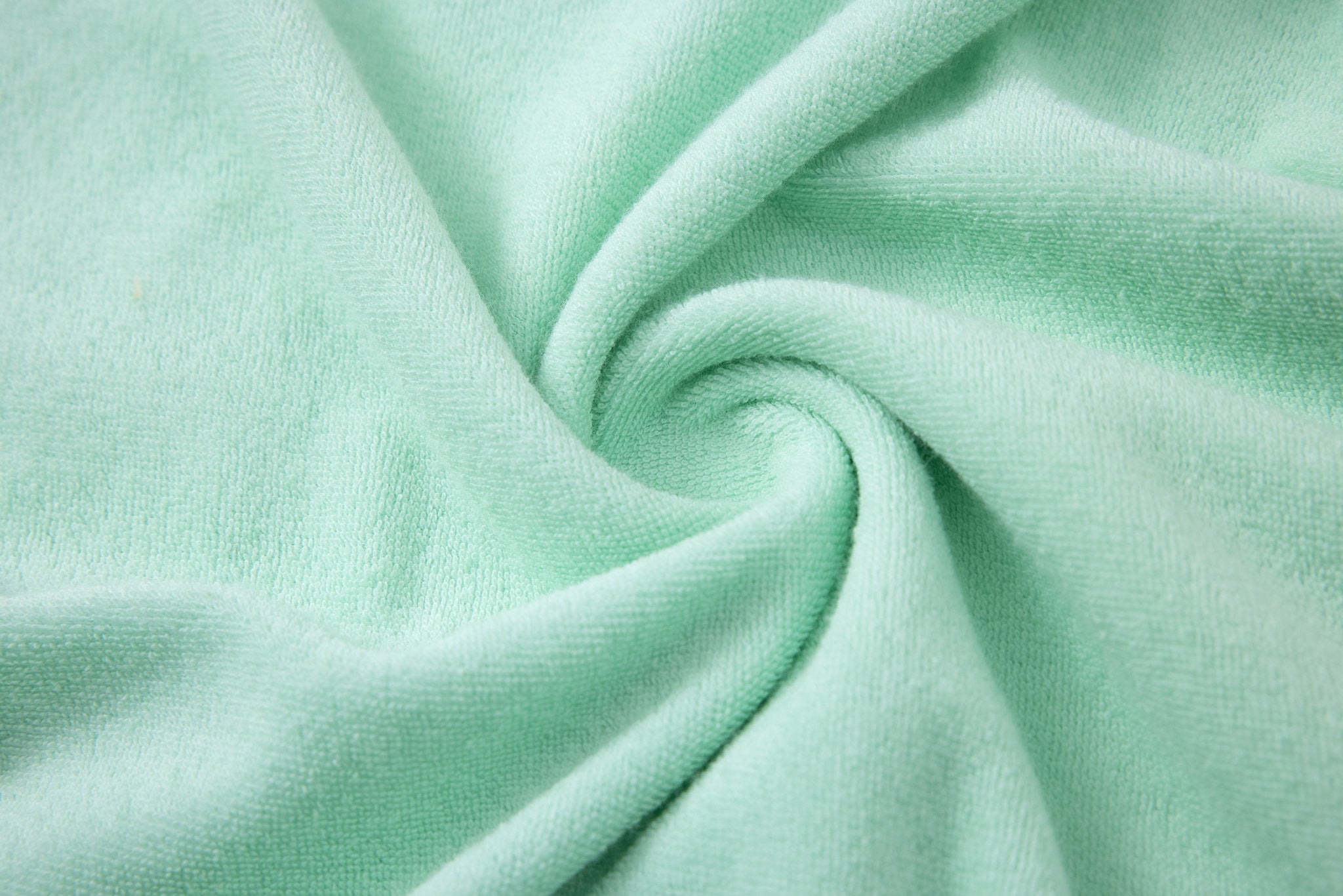 Towel Hoodie-Mint-Green × Linen Pants-Ivory — Combo Look