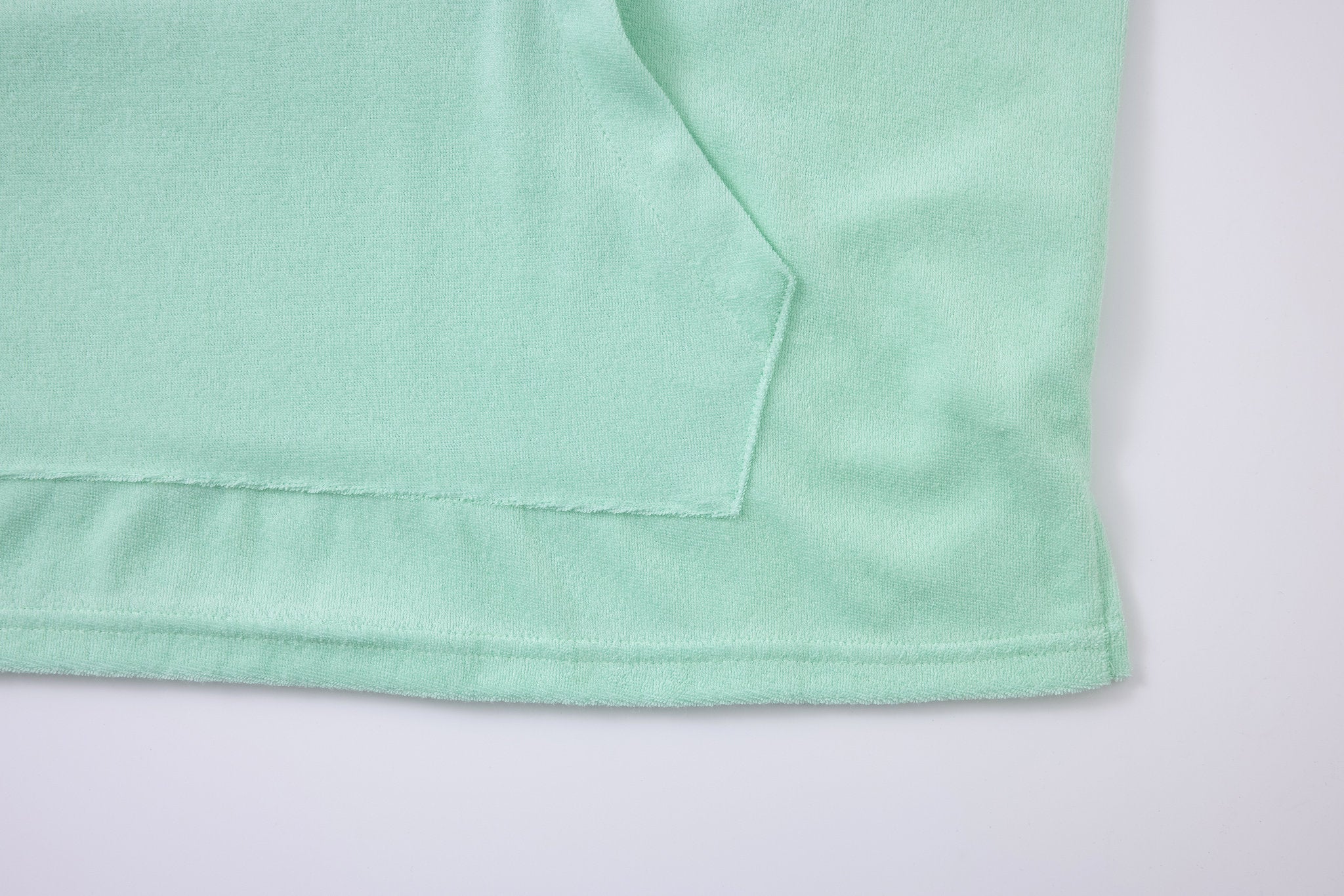 Towel Hoodie-Mint-Green × Linen Pants-Ivory — Combo Look