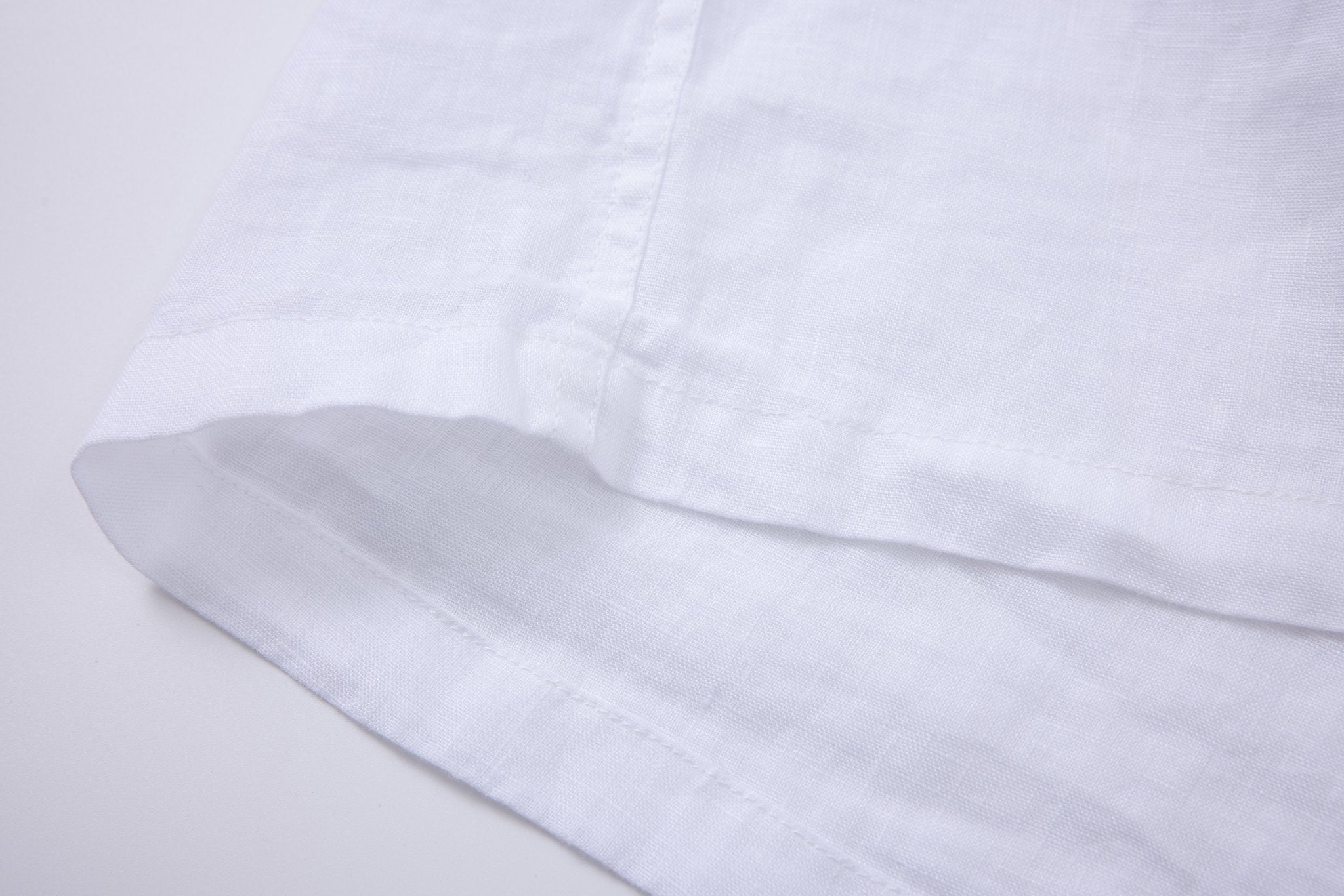 Linen Long Sleeves-White × Linen Pants-Beige — Combo Look