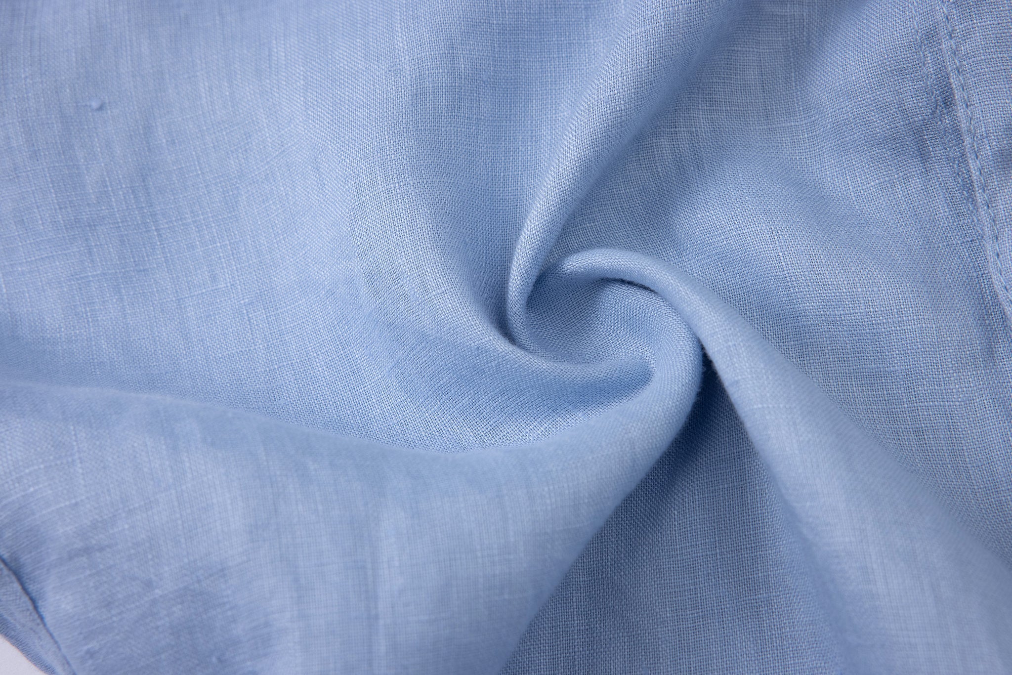 Linen Long Sleeves-Ocean-Blue × Linen Pants-Beige — Combo Look