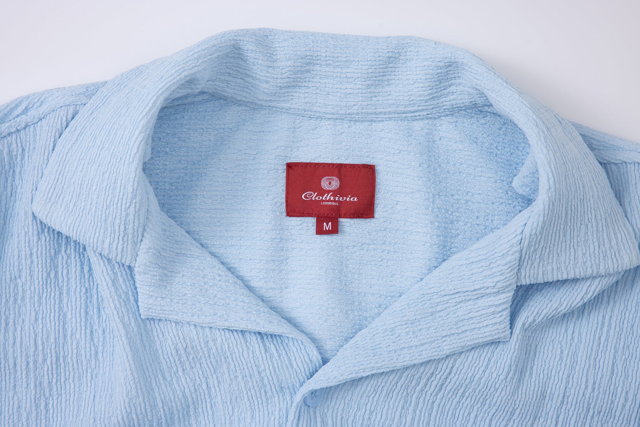Textured T-shirt-Baby-Blue