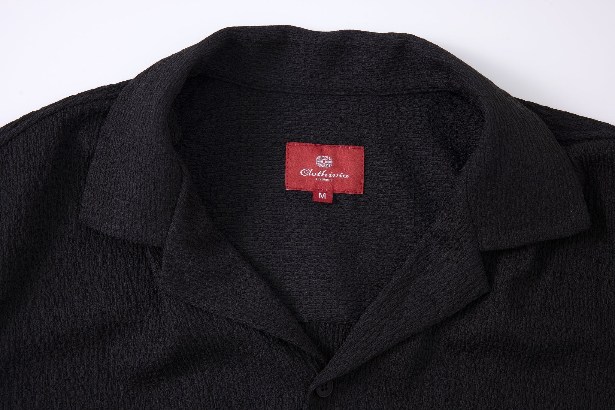 Textured T-shirt-Black × Chino Short-Light-Grey — Combo Look