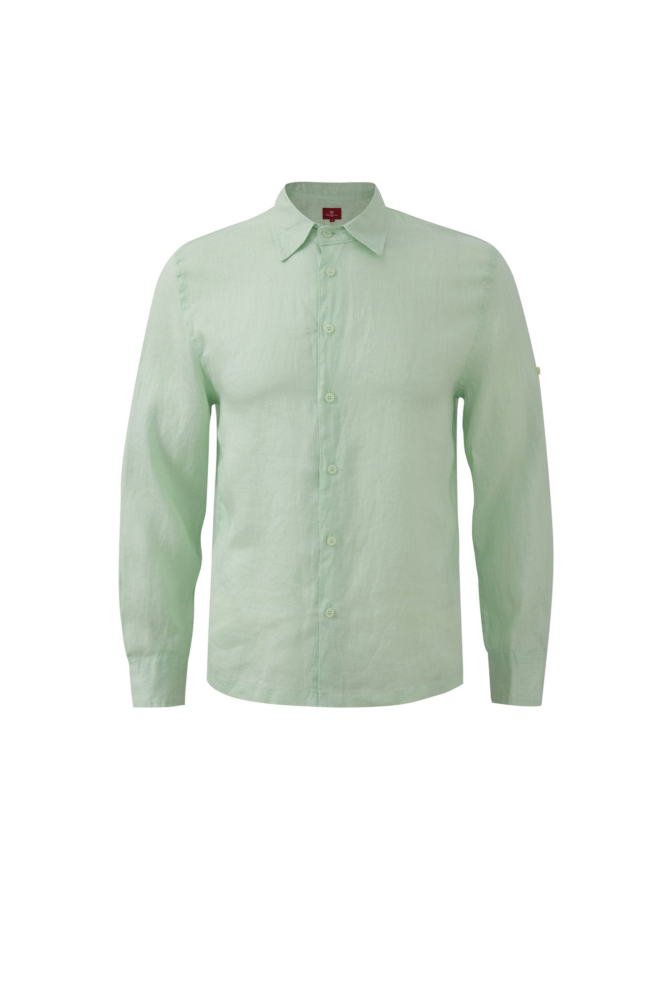 Linen Long Sleeves-Mint-Green × Linen Pants-Ivory — Combo Look