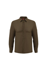 Linen Long Sleeves-Olive