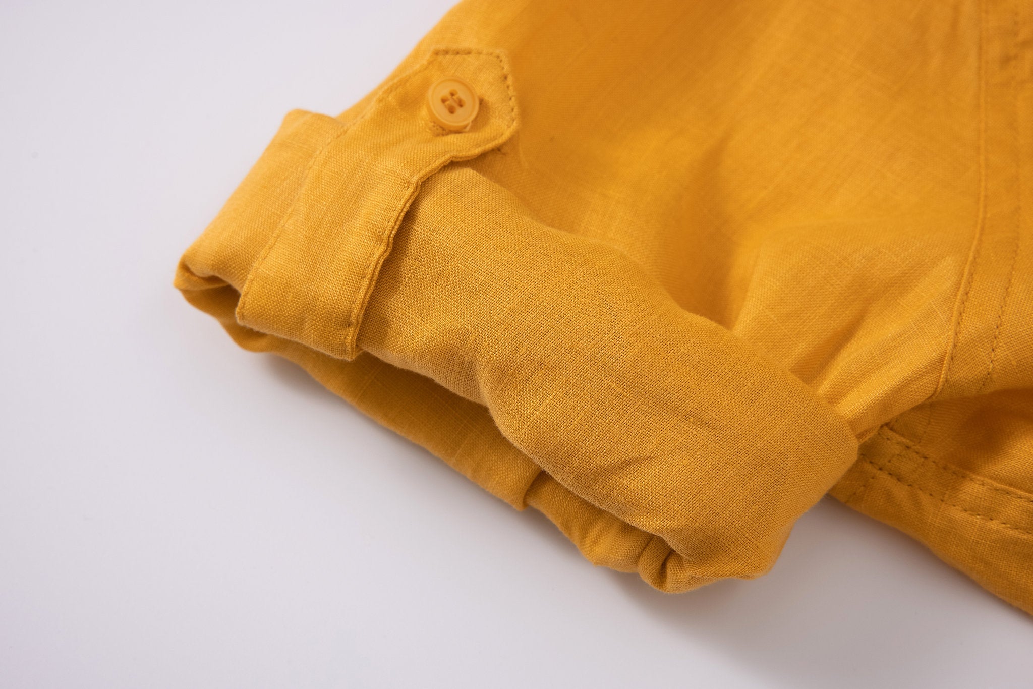 Linen Long Sleeves-Mango × Linen Pants-Beige — Combo Look