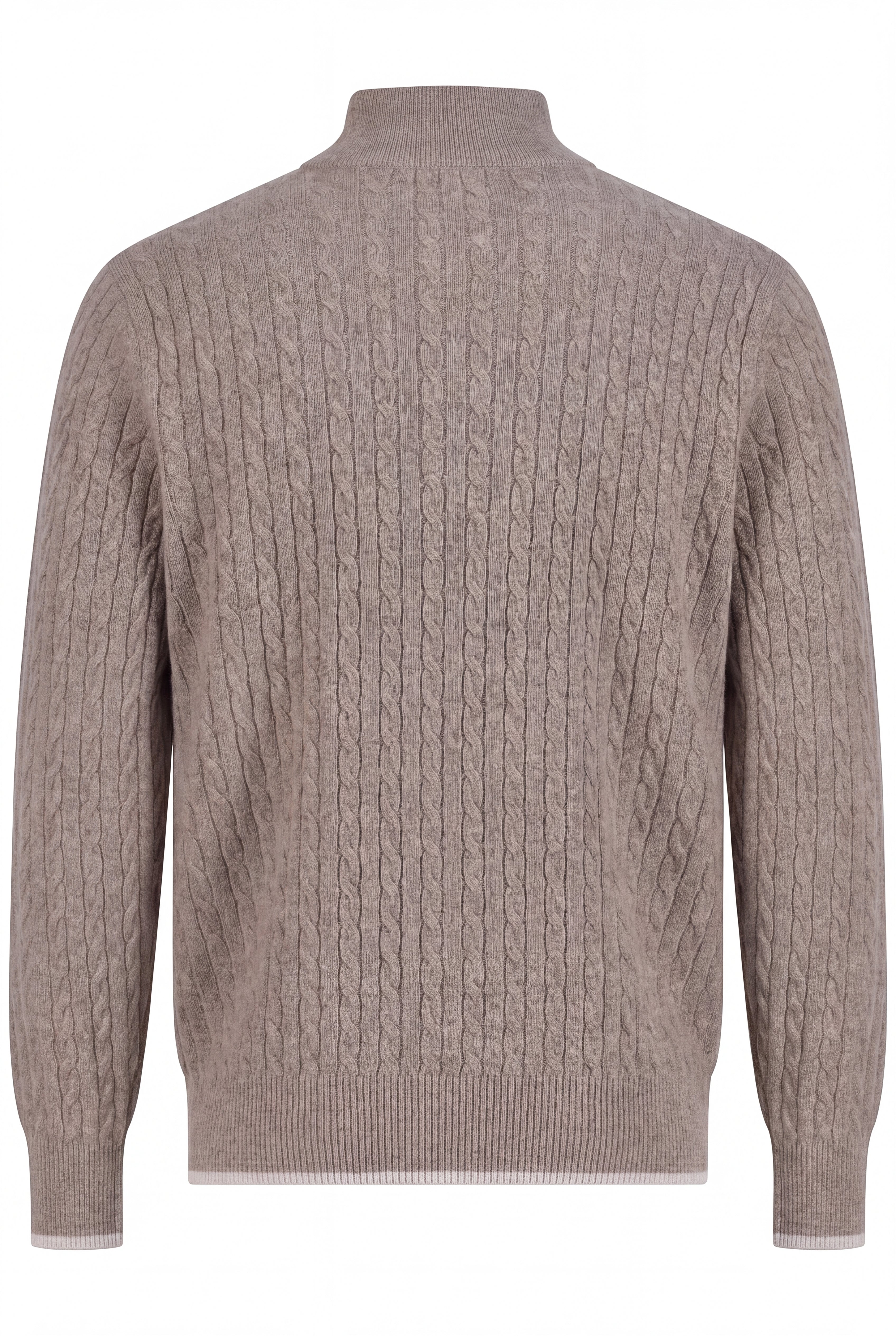 Cashmere  half zip  cable  sweater alaxa
 albatross