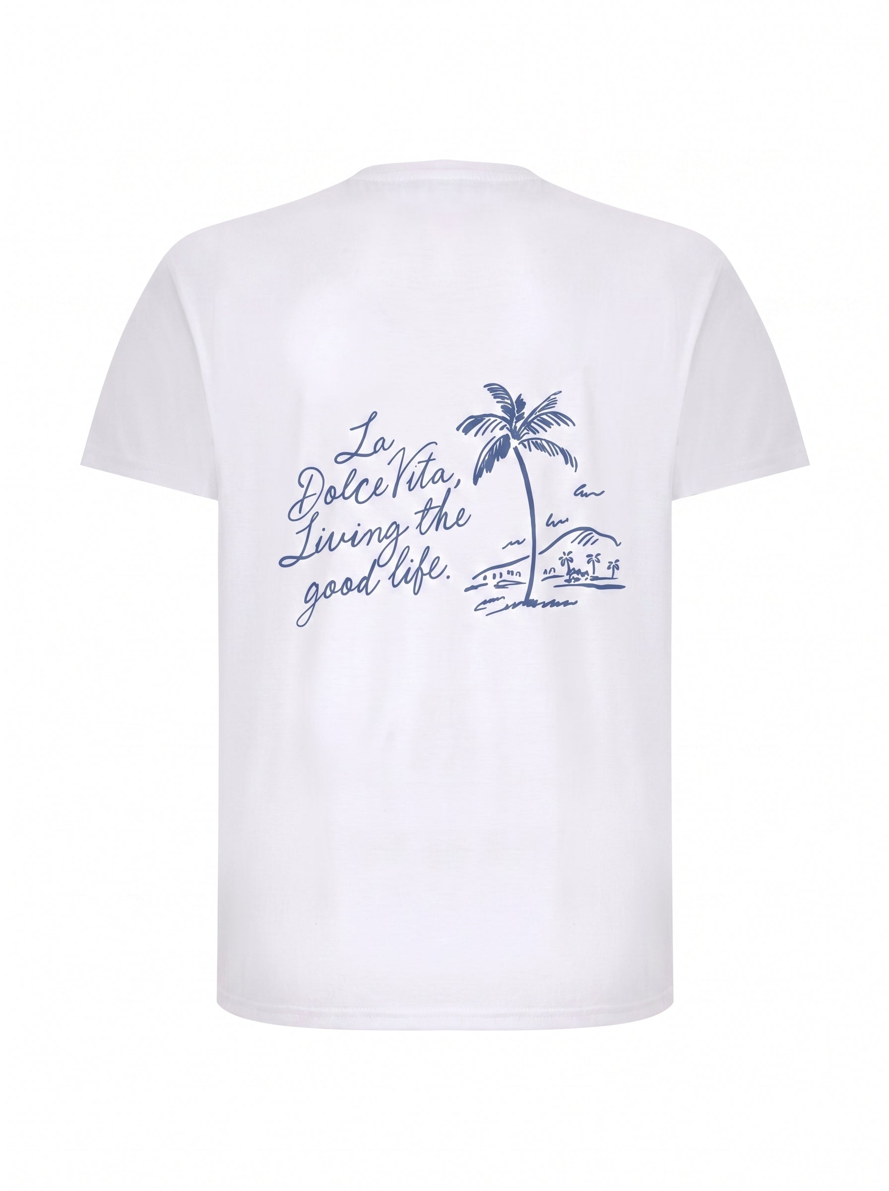 T-shirt-Dolce Paradise T-Shirt × Signature Swimming shorts-Off-White — Combo Look