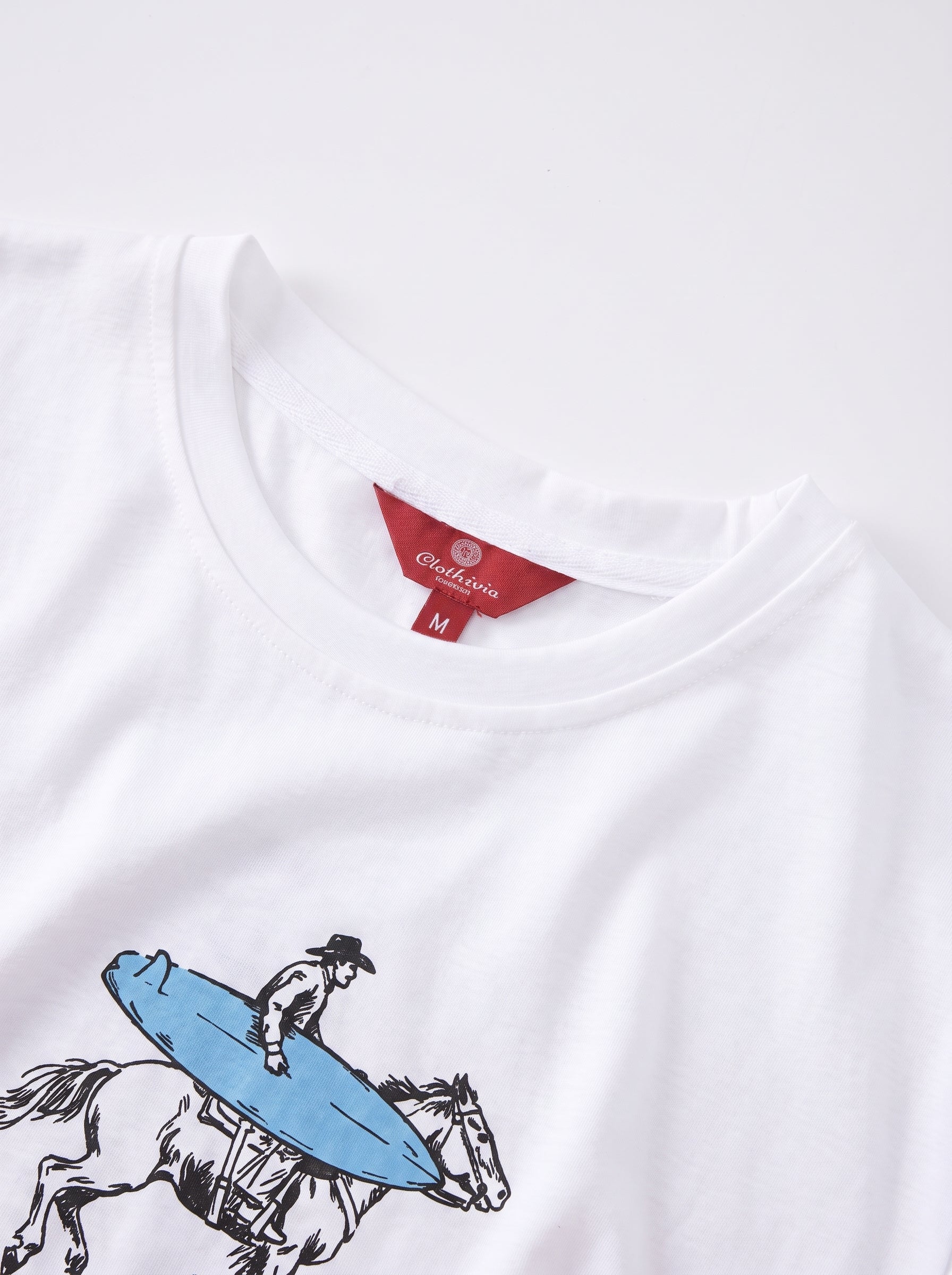 Signature Swimming shorts-Baby Blue × T-shirt-Desert Surfer T-Shirt — Combo Look