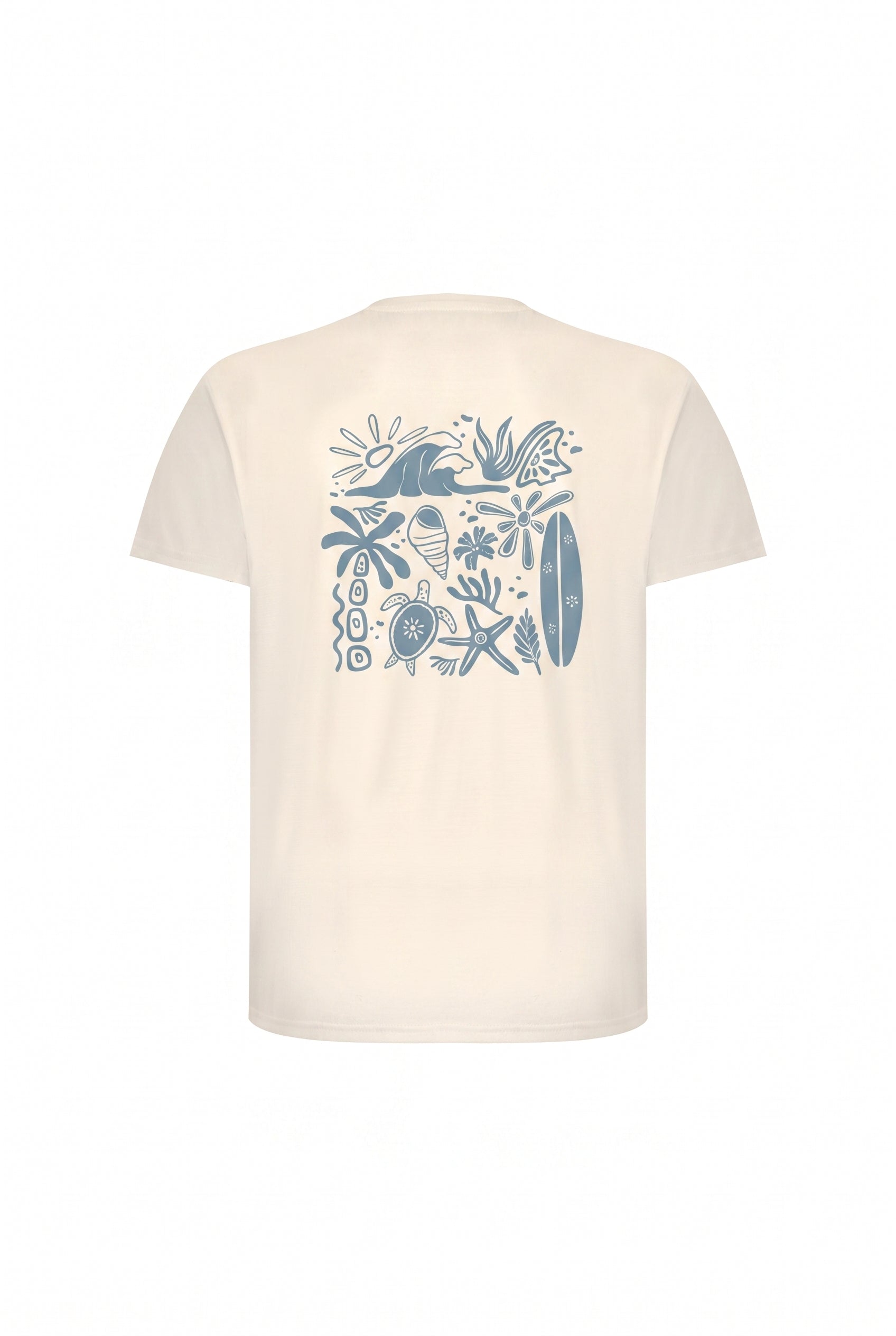 T-shirt-Beach Essentials T-Shirt × Signature Swimming shorts-Off-White — Combo Look