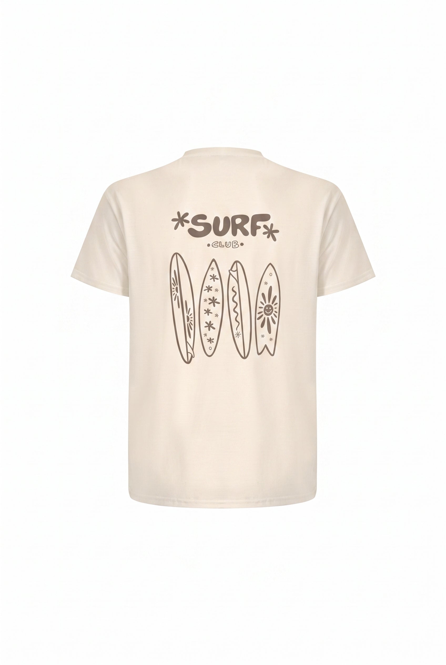 T-shirt-Surf Society T-Shirt × Signature Swimming shorts-Off-White — Combo Look