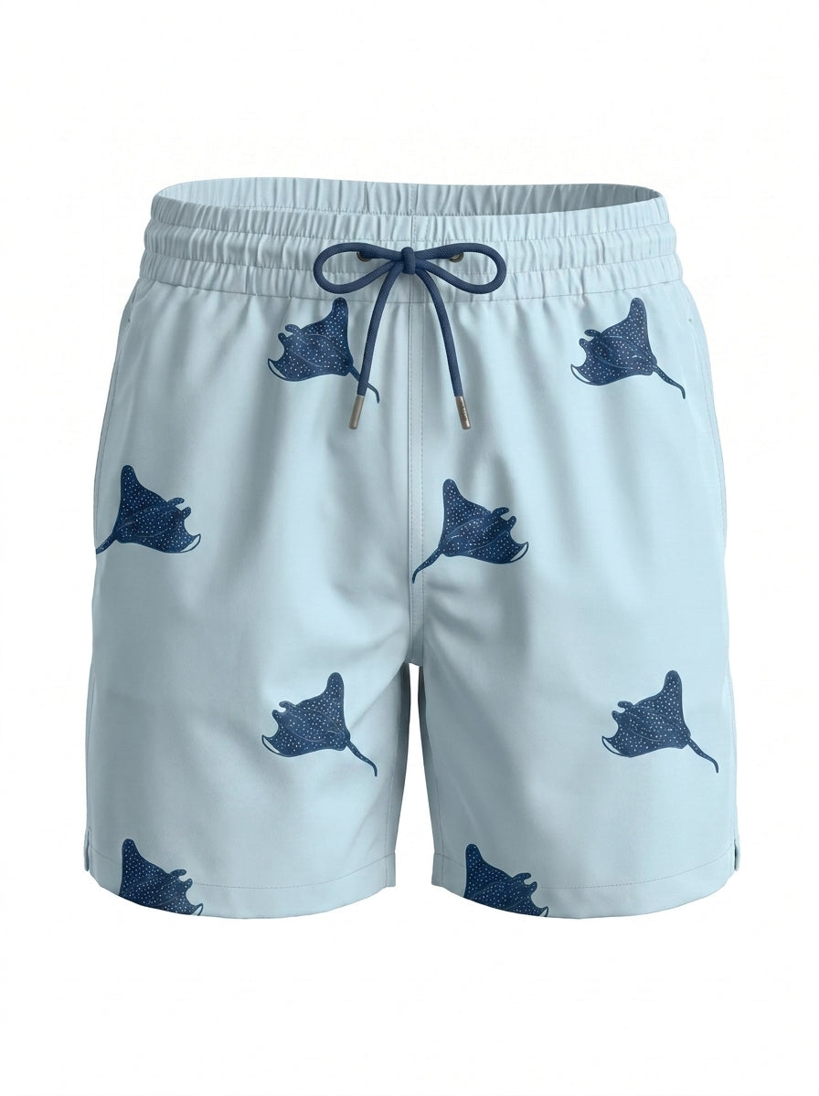 Swimming shorts-Stingray × T-shirt-Desert Surfer T-Shirt — Combo Look