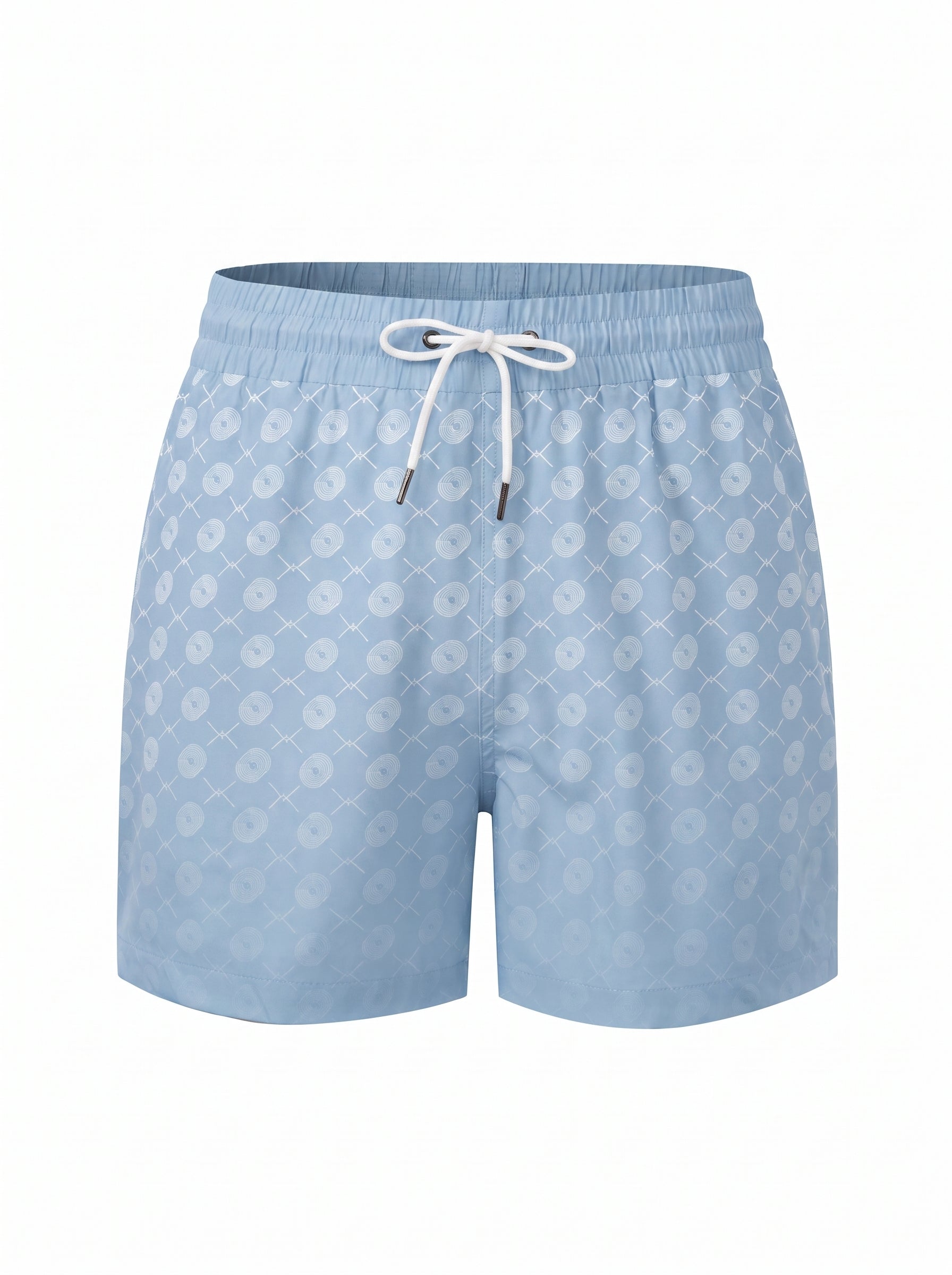 Signature Swimming shorts-Baby Blue × T-shirt-Desert Surfer T-Shirt — Combo Look