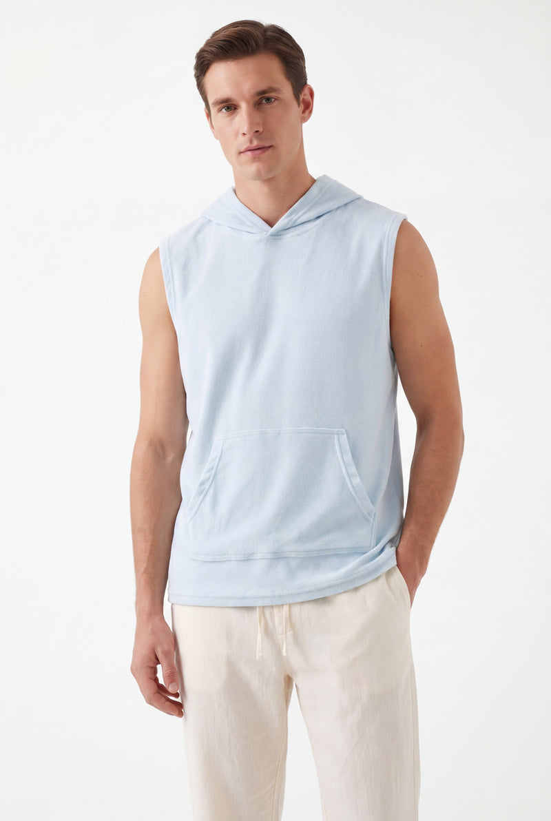 Towel Hoodie-Sky-Blue