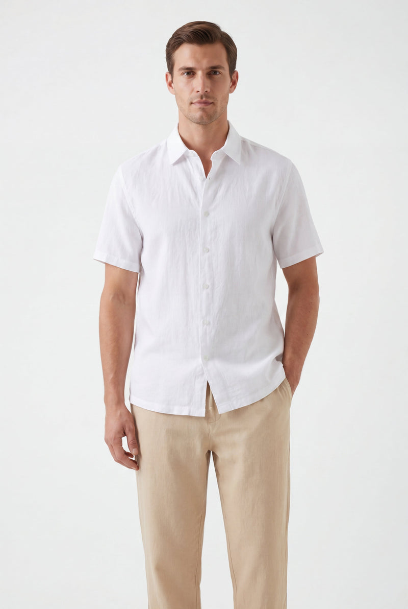 Linen Pants-Beige