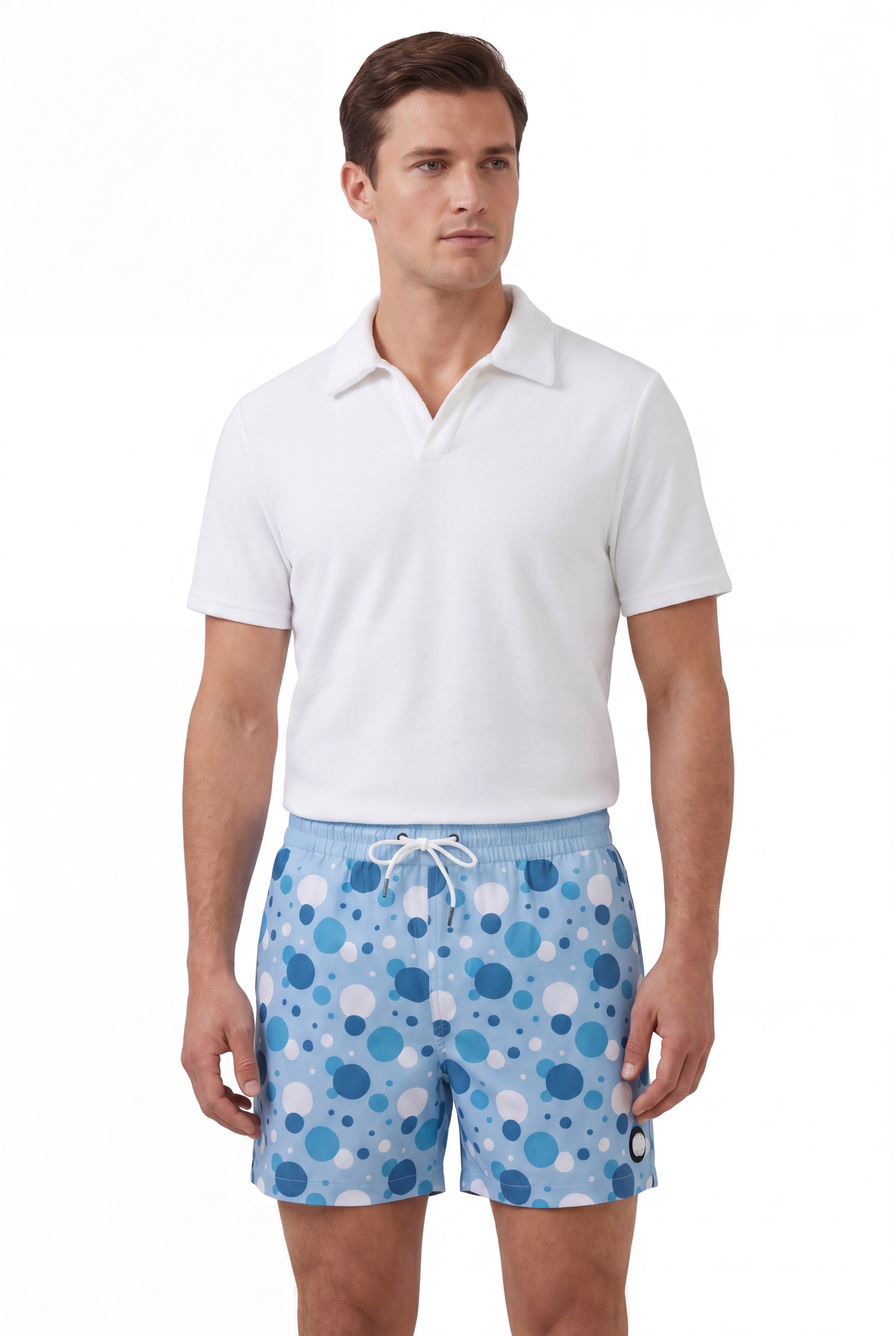 Bubble Swim Short -Light-Blue