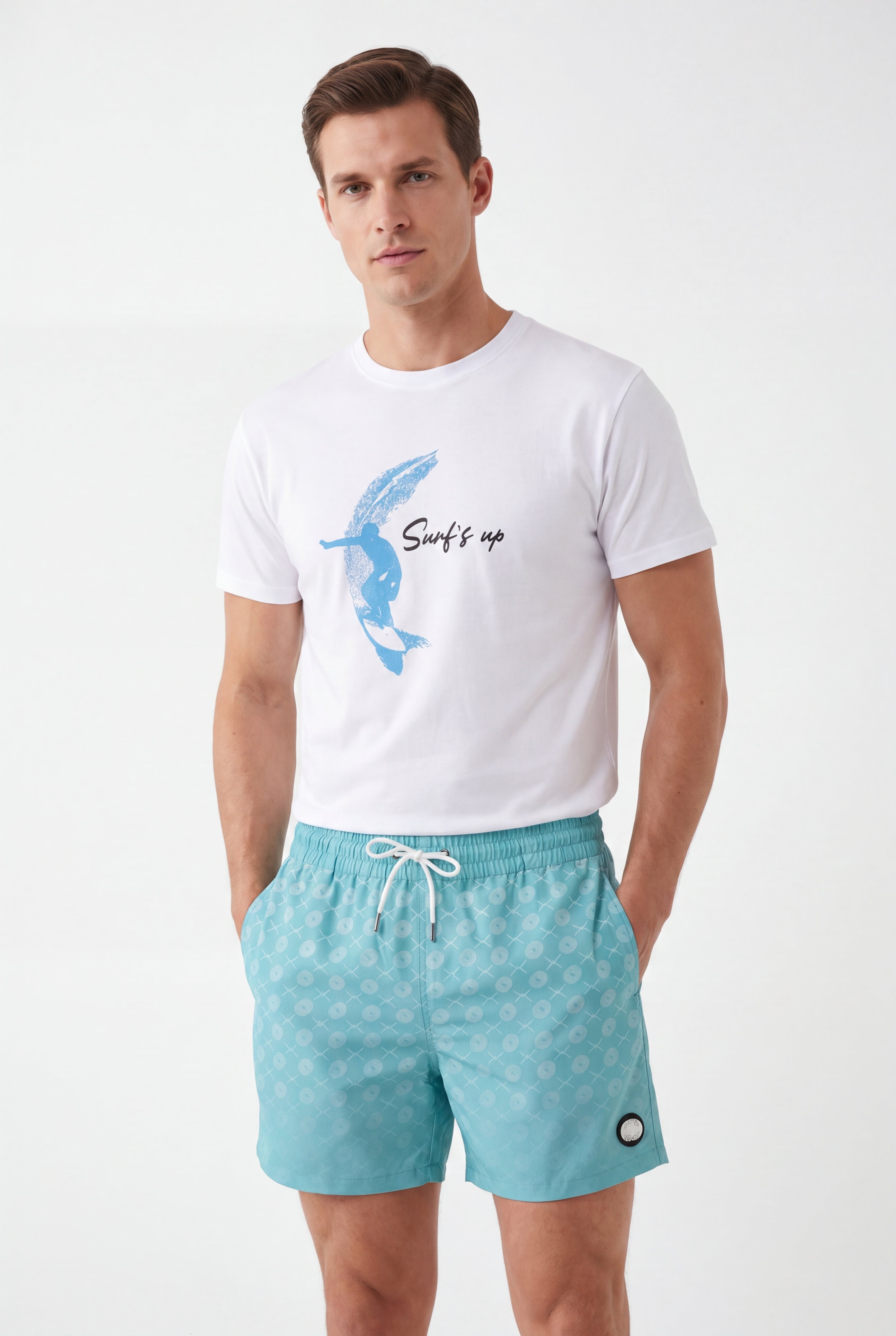Signature Swim Shorts -Tiffany
