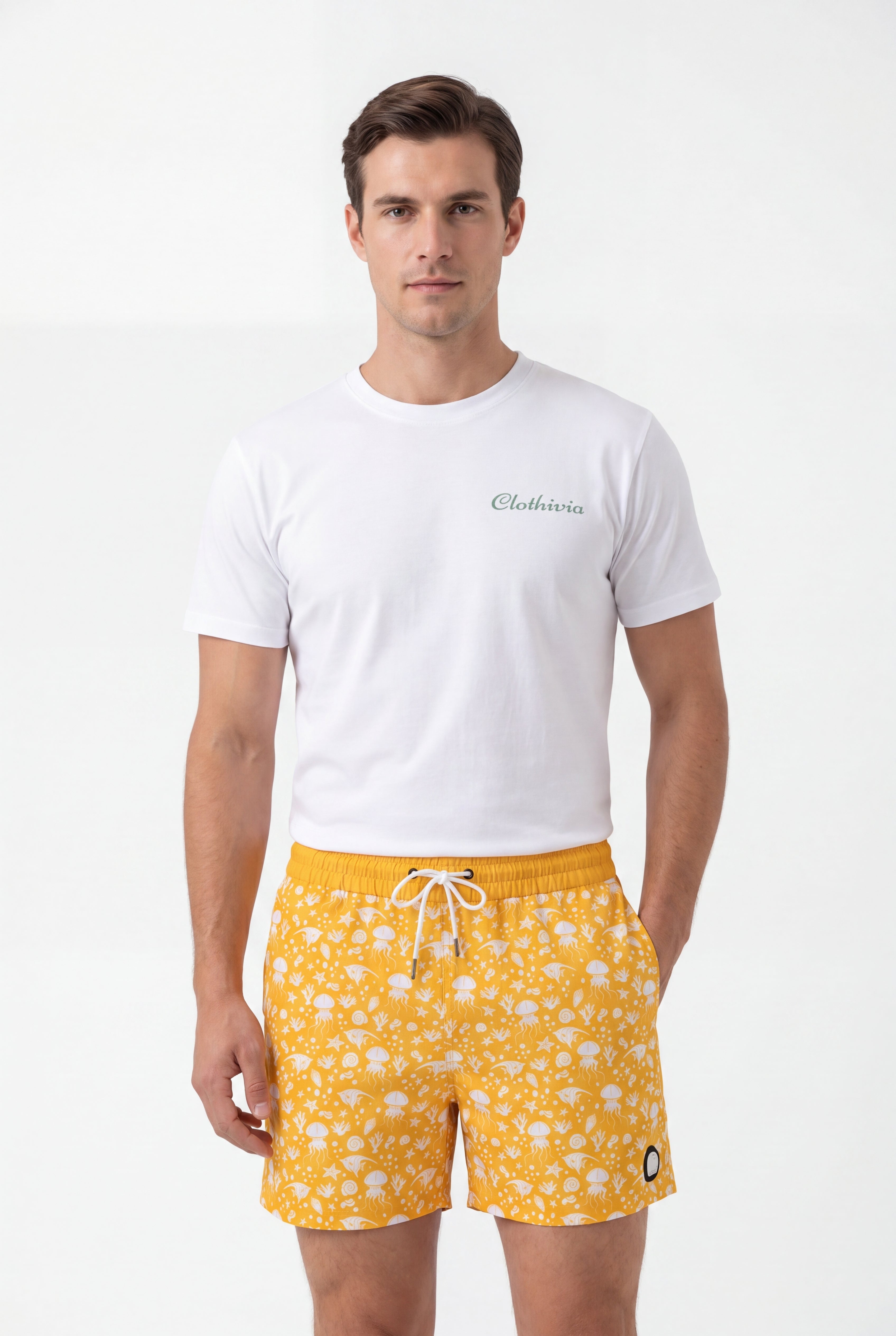 Creature Swim Shorts -Yellow