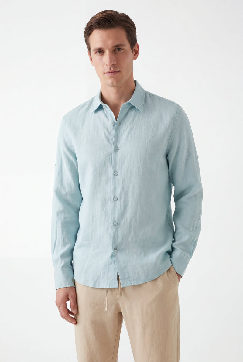Linen Long Sleeves-Tiffany