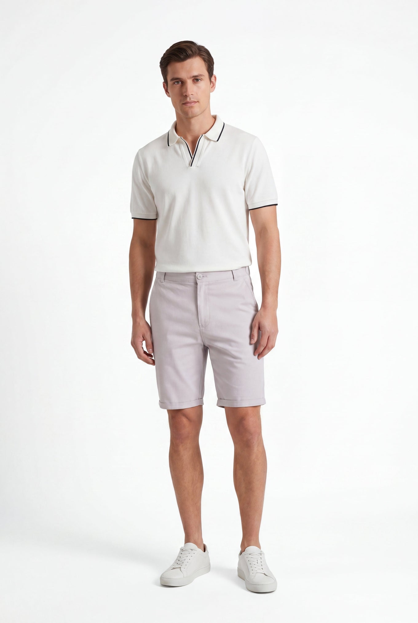 Chino Short-Light-Grey