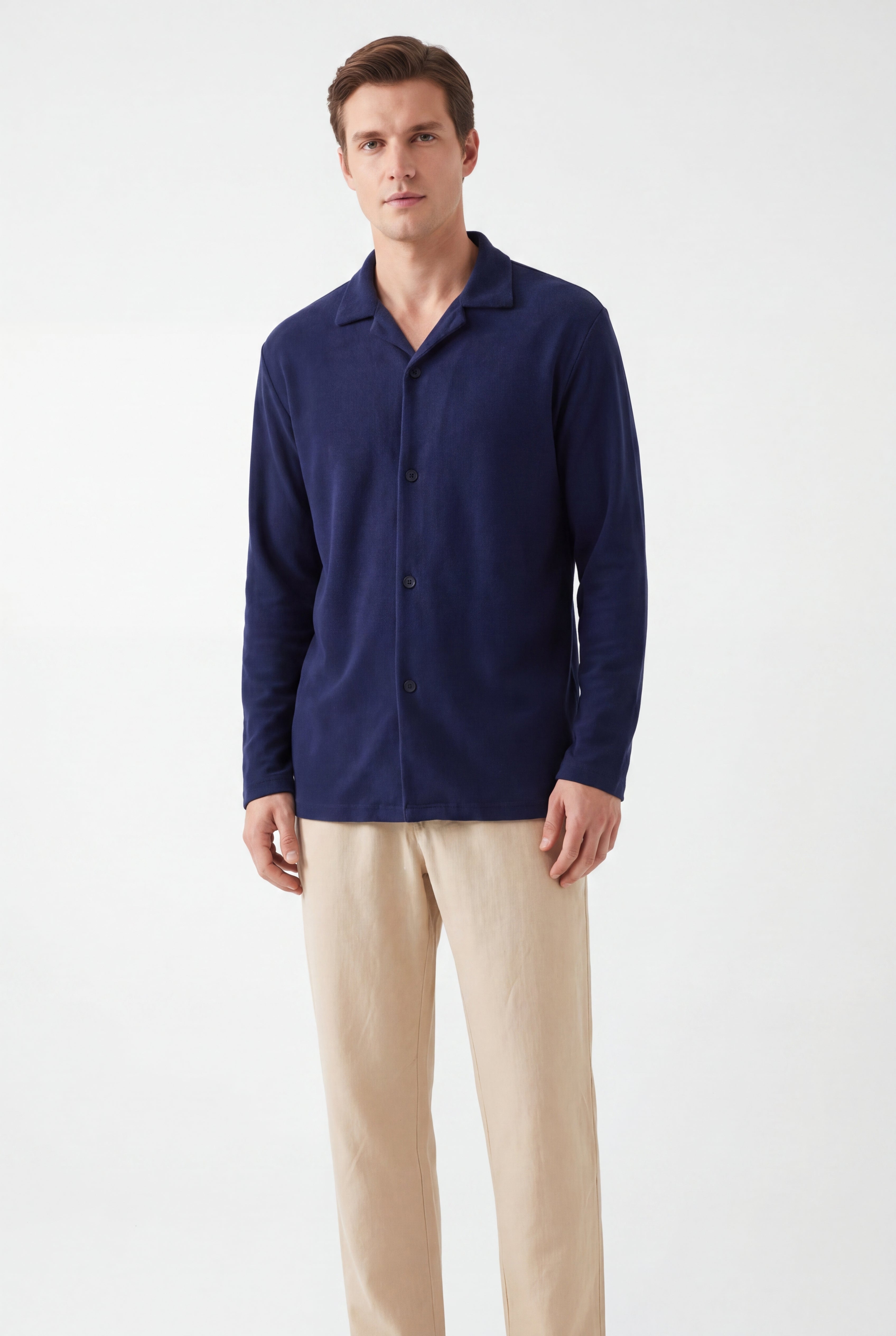 Towel Howell Long Sleeves-Navy