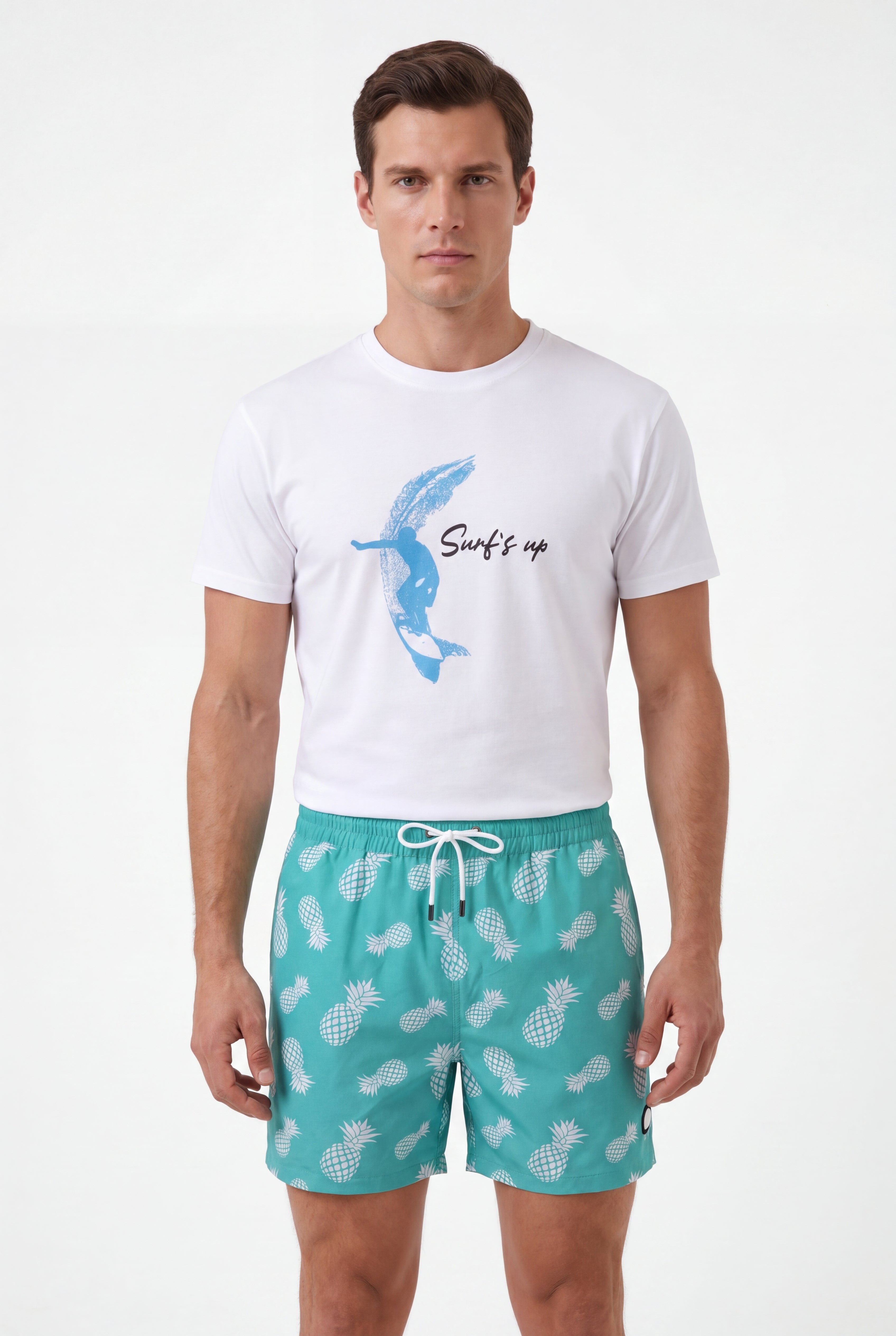 Swimming shorts-Pineapple-Teal-Mint-Green