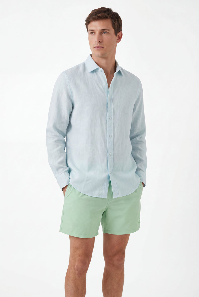premium swimming shorts-Mint-Green