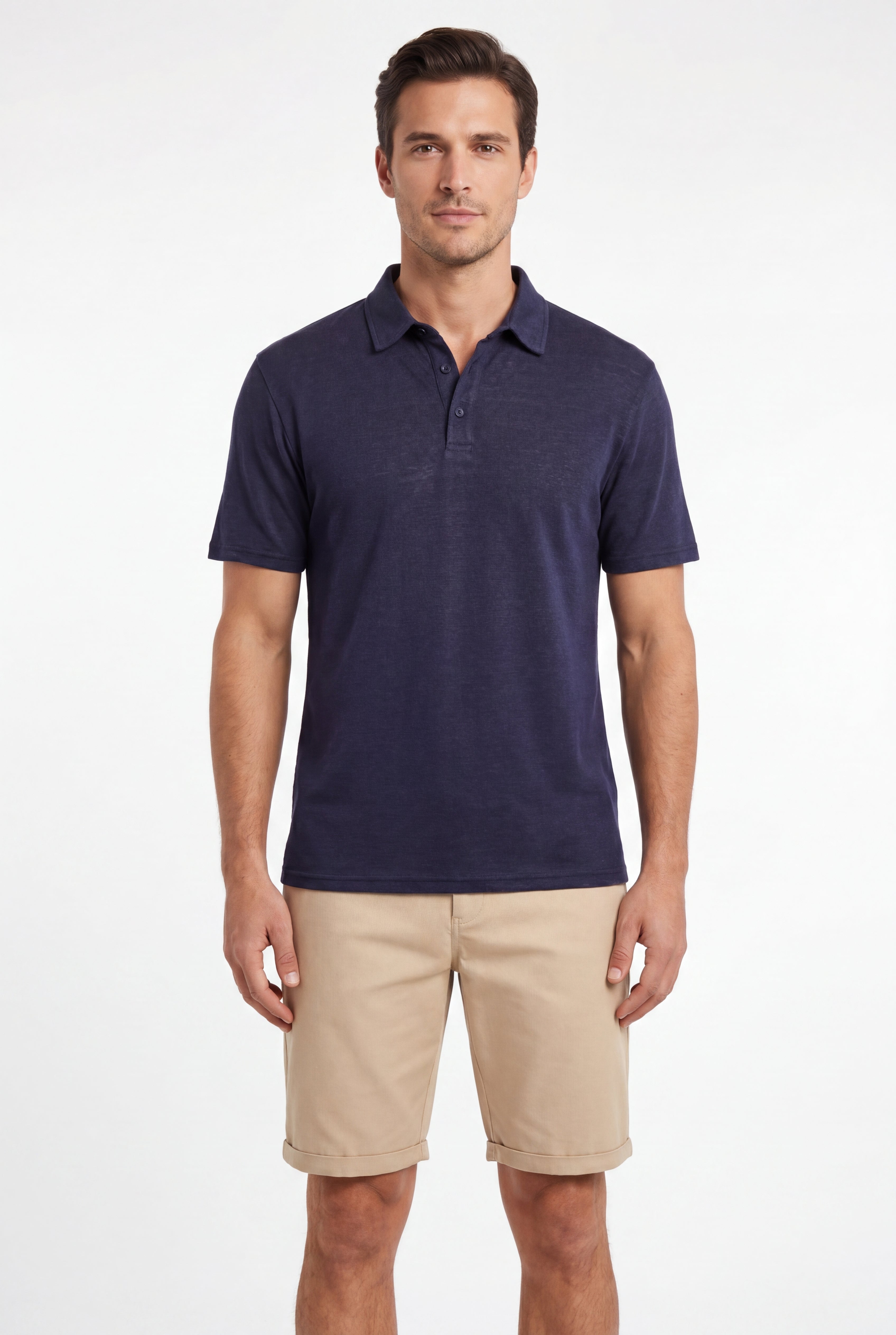 Polo Linen-Navy