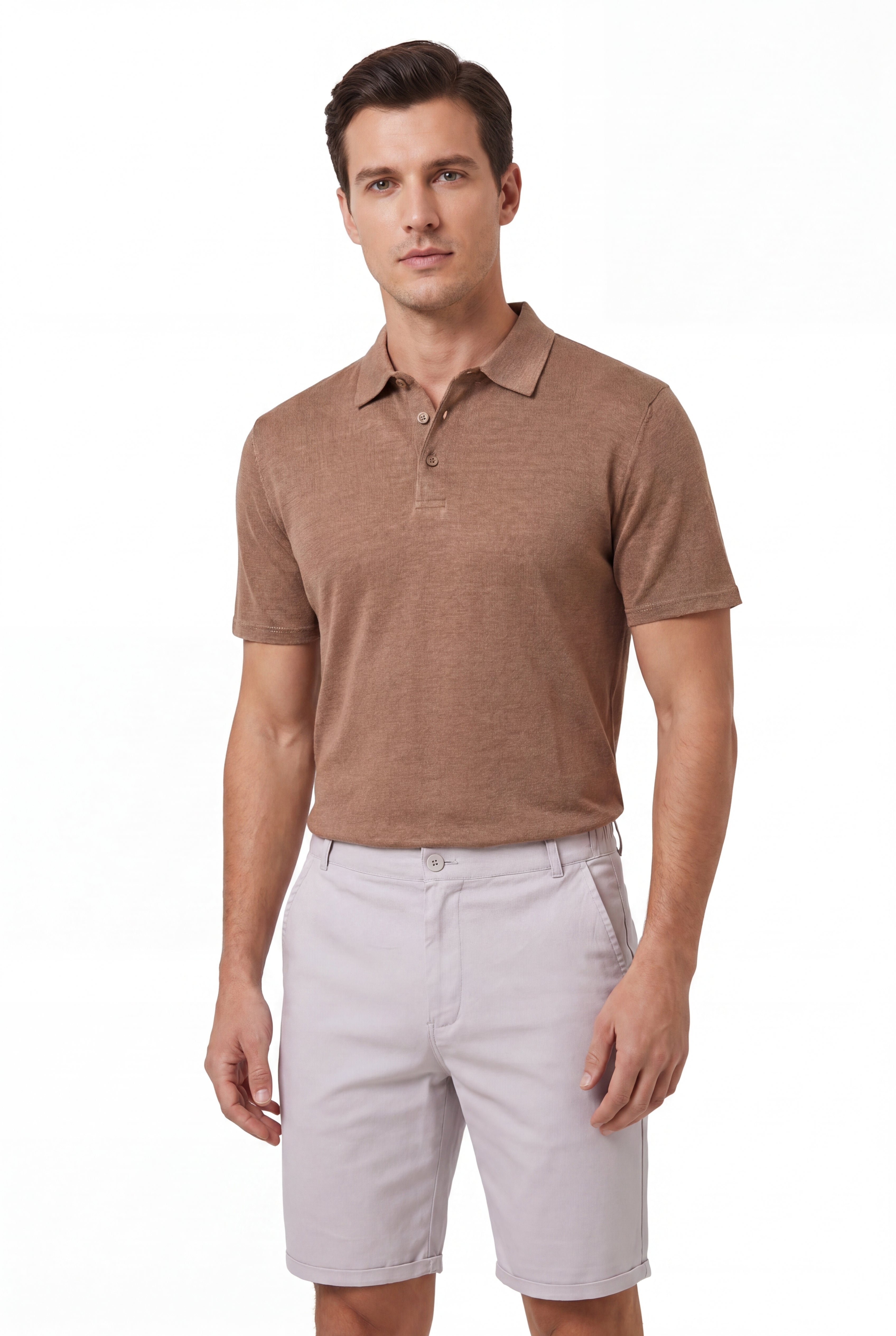 Polo Linen-Brown