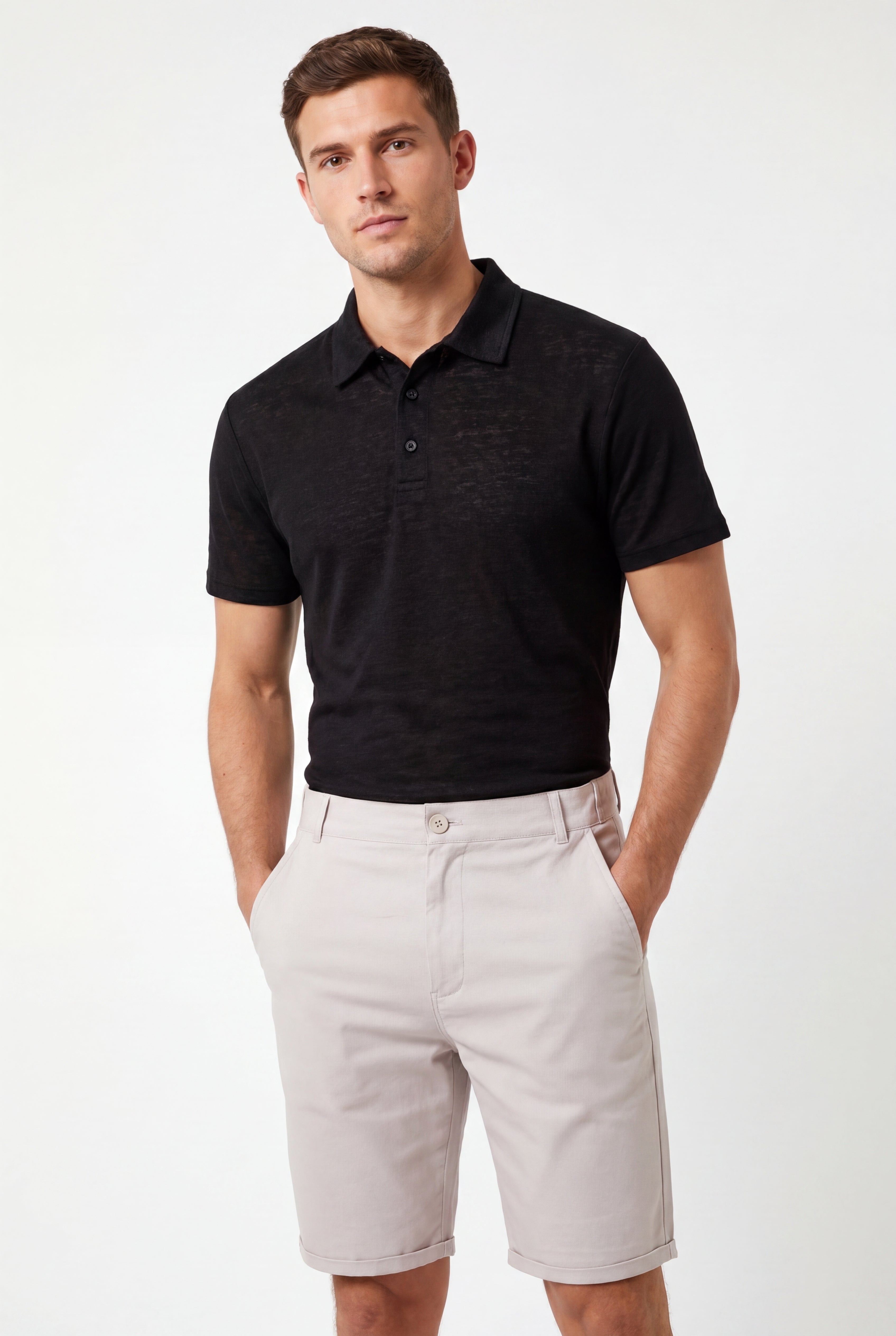 Polo Linen-Black