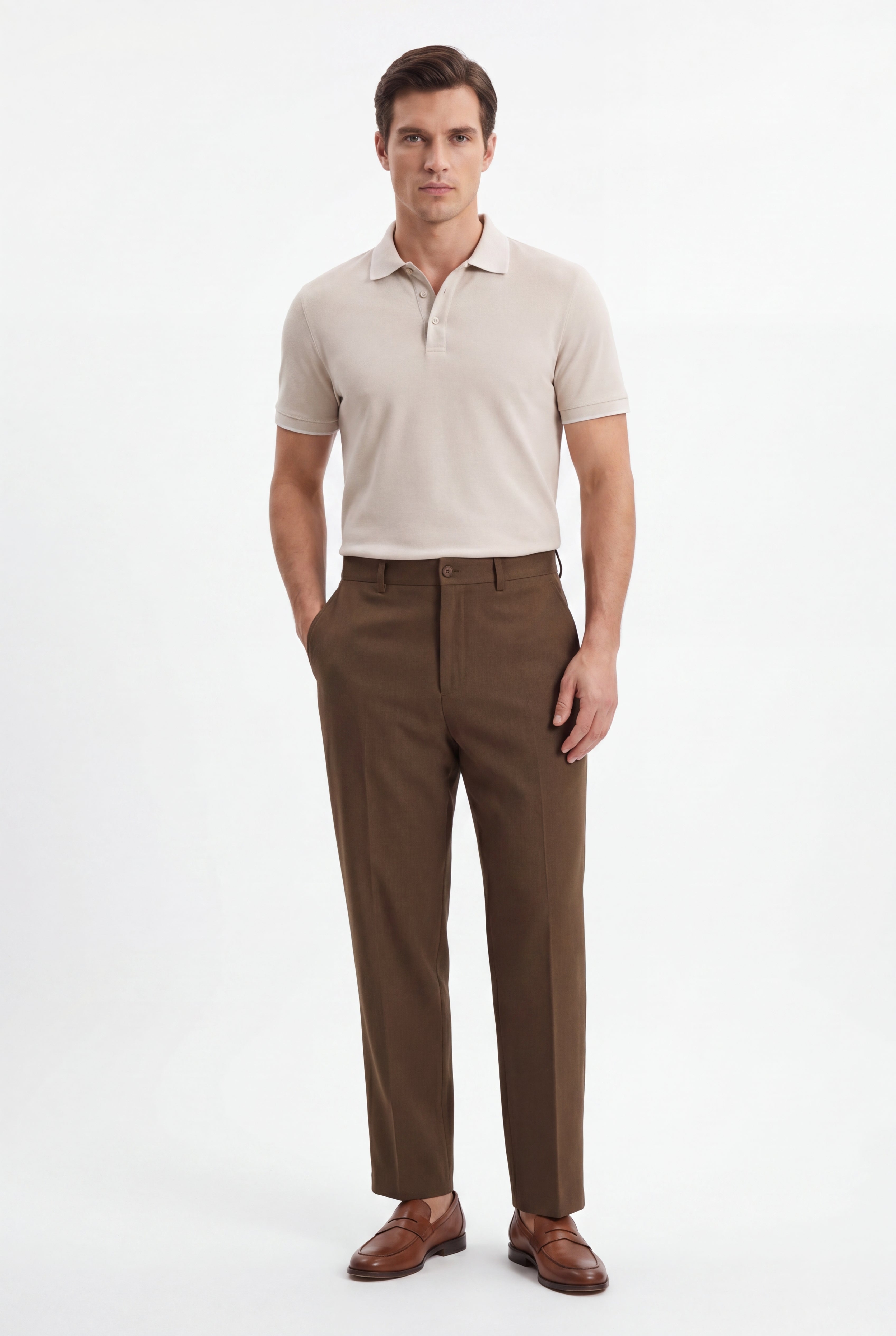 Tailored  trousers coffee bean
